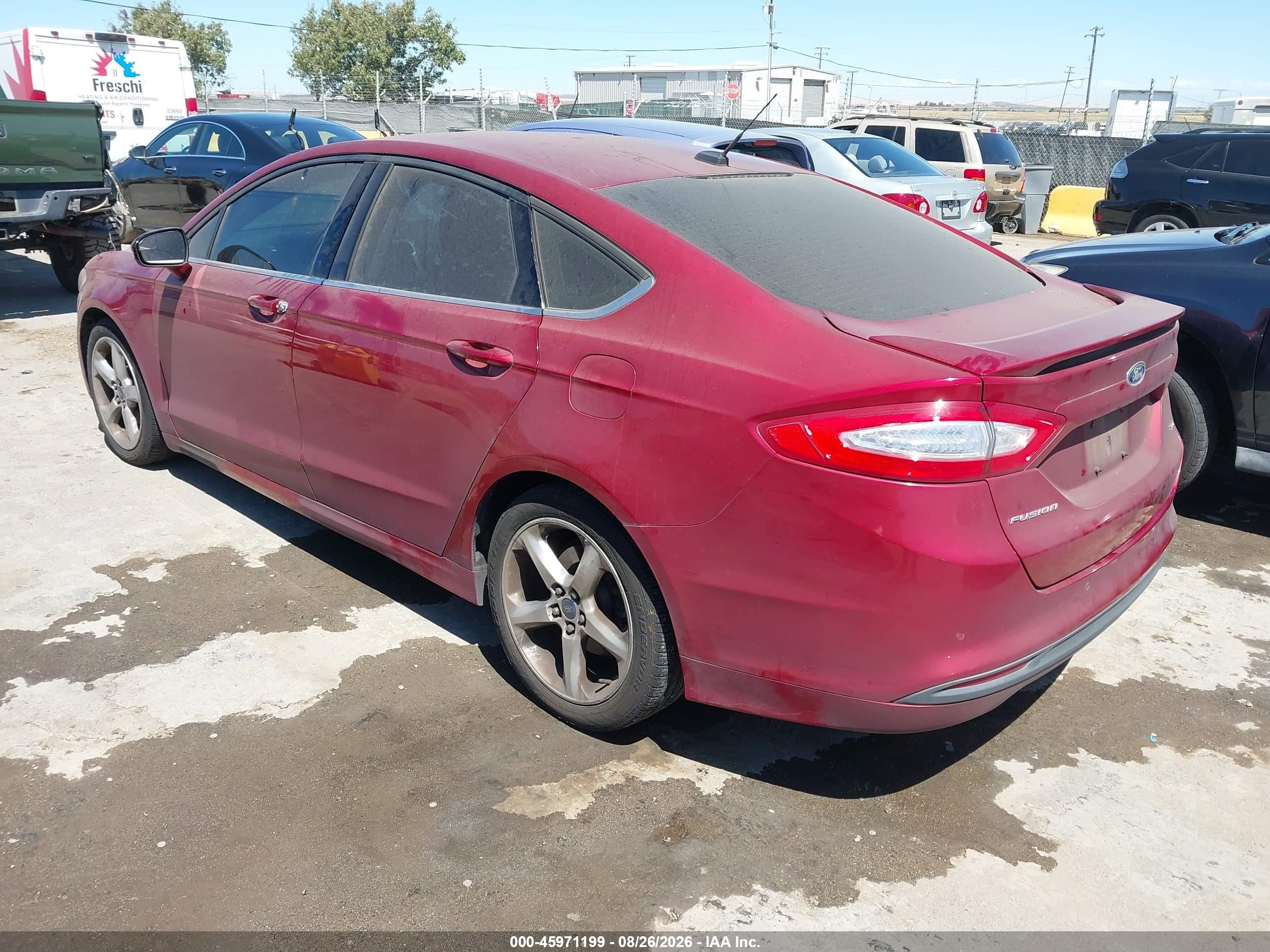 2014 Ford Fusion Se Красный vin: 3FA6P0H73ER393402