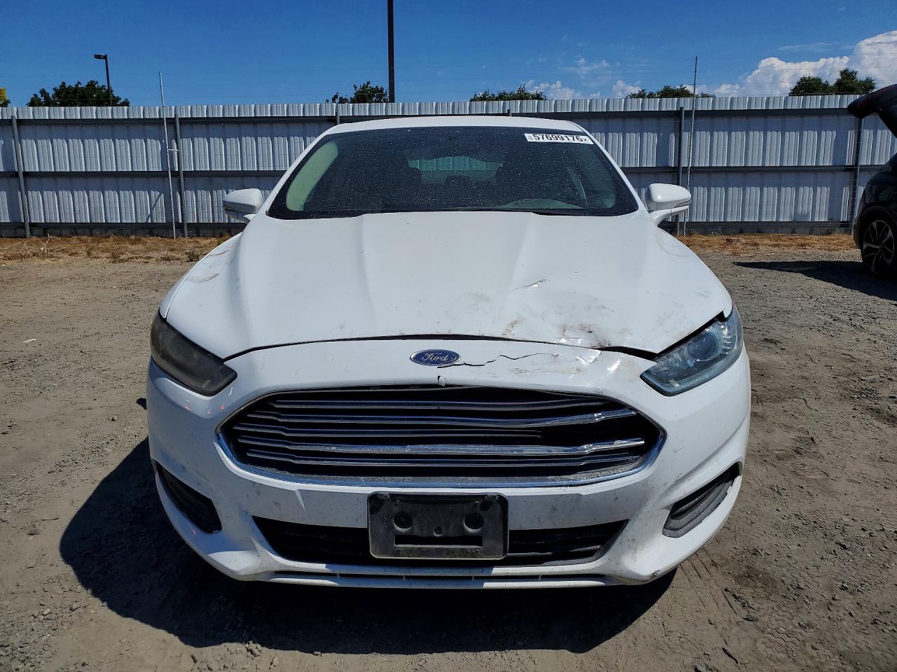 2014 Ford Fusion Se White vin: 3FA6P0H73ER394355