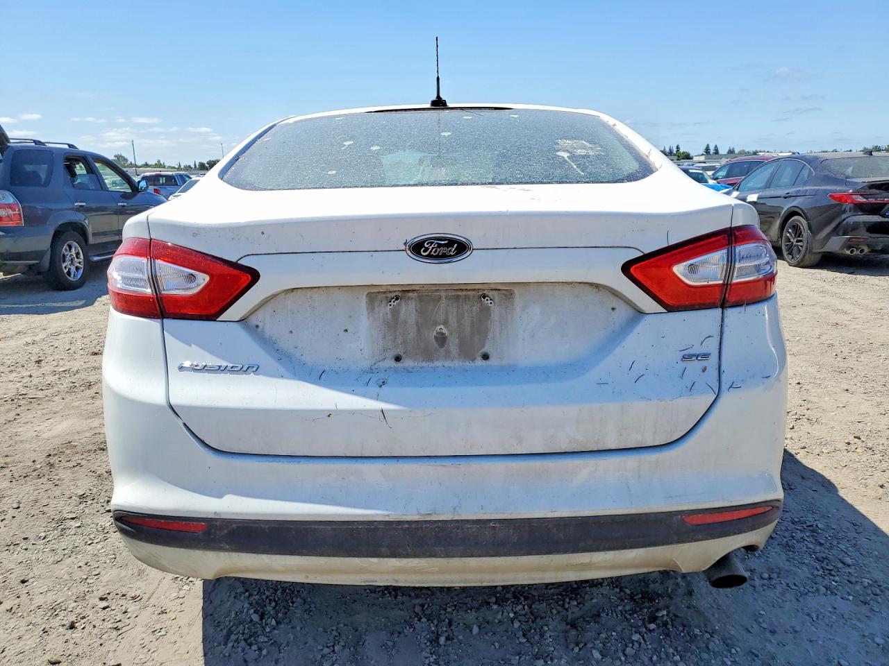 2014 Ford Fusion Se White vin: 3FA6P0H73ER394355