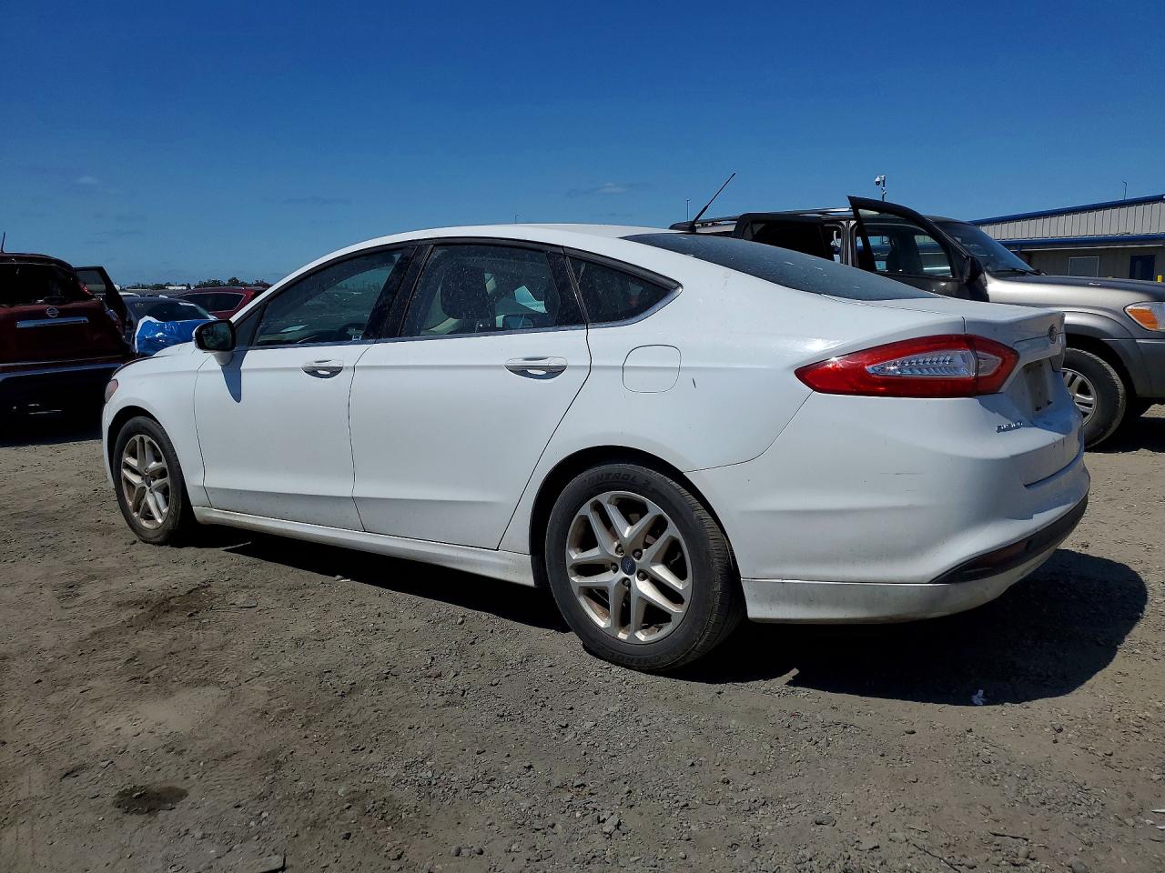 2014 Ford Fusion Se White vin: 3FA6P0H73ER394355