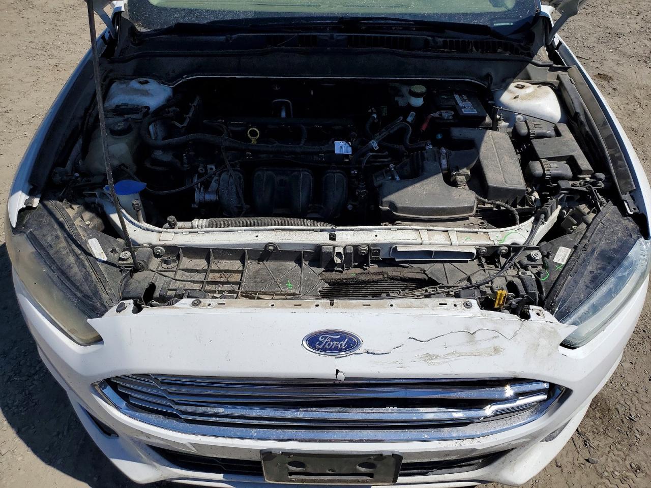 2014 Ford Fusion Se White vin: 3FA6P0H73ER394355