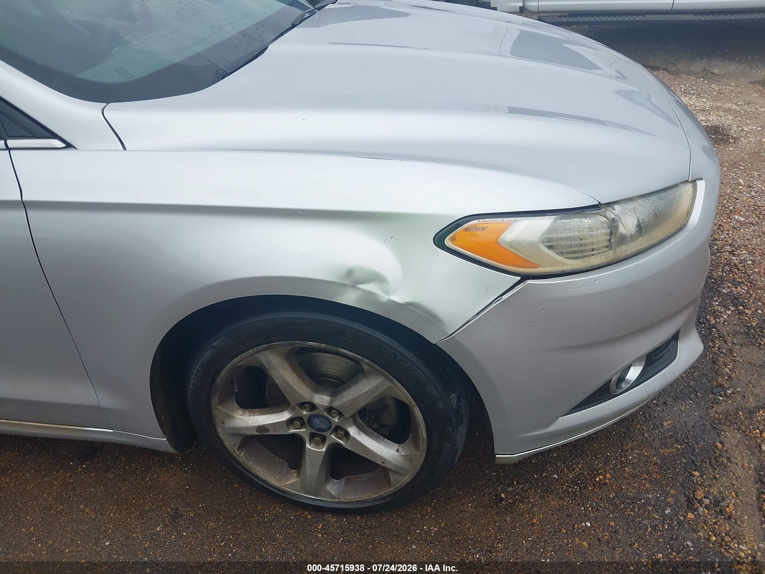 2014 Ford Fusion Se Серебряный vin: 3FA6P0H73ER394923