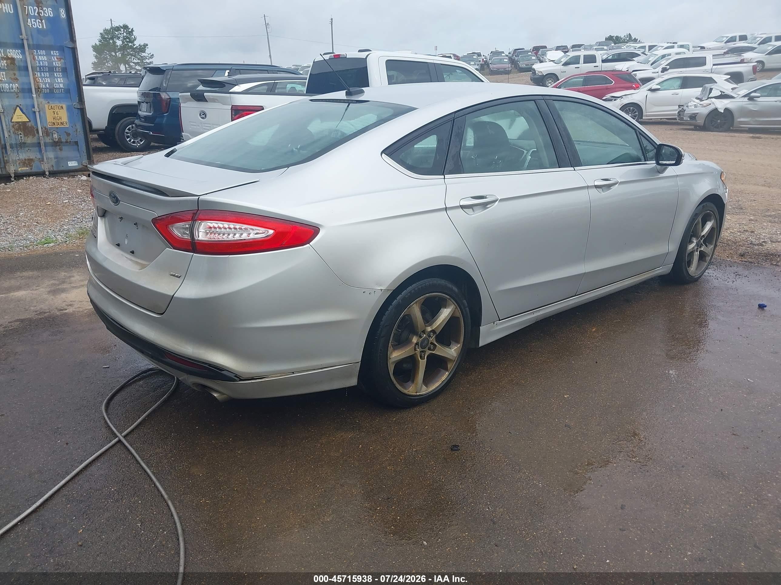 2014 Ford Fusion Se Серебряный vin: 3FA6P0H73ER394923