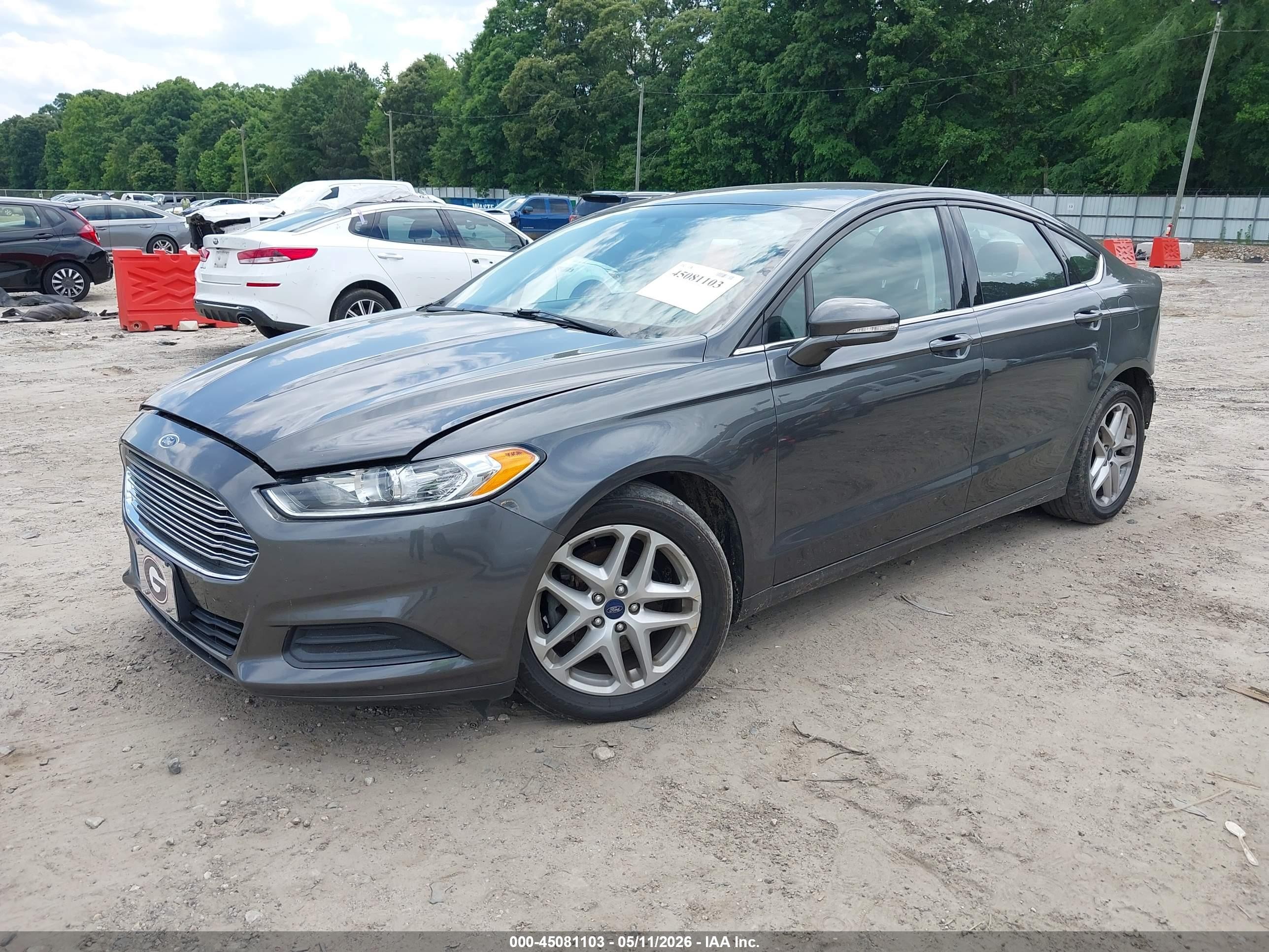 2015 Ford Fusion Se Серый vin: 3FA6P0H73FR111423