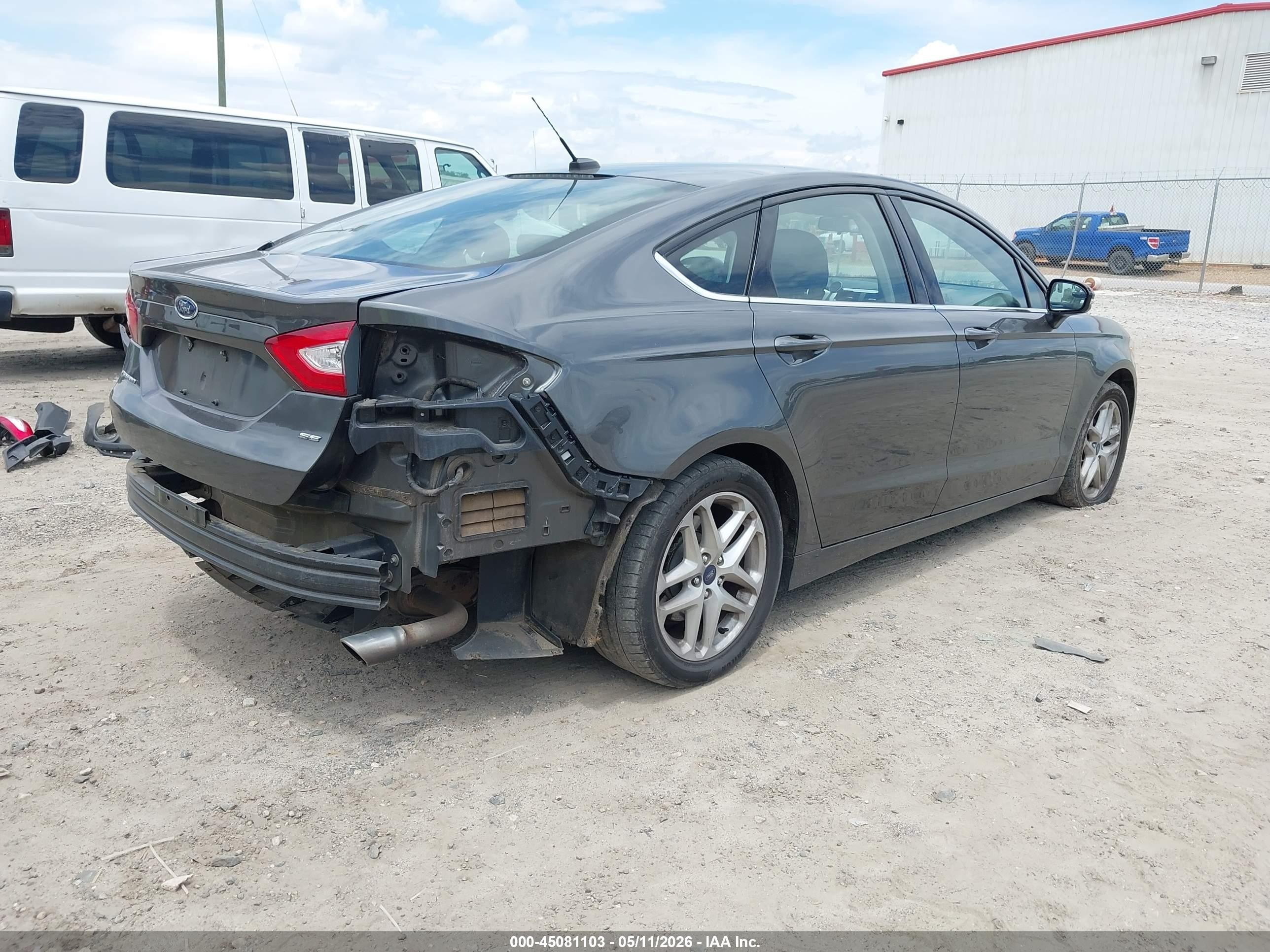 2015 Ford Fusion Se Серый vin: 3FA6P0H73FR111423