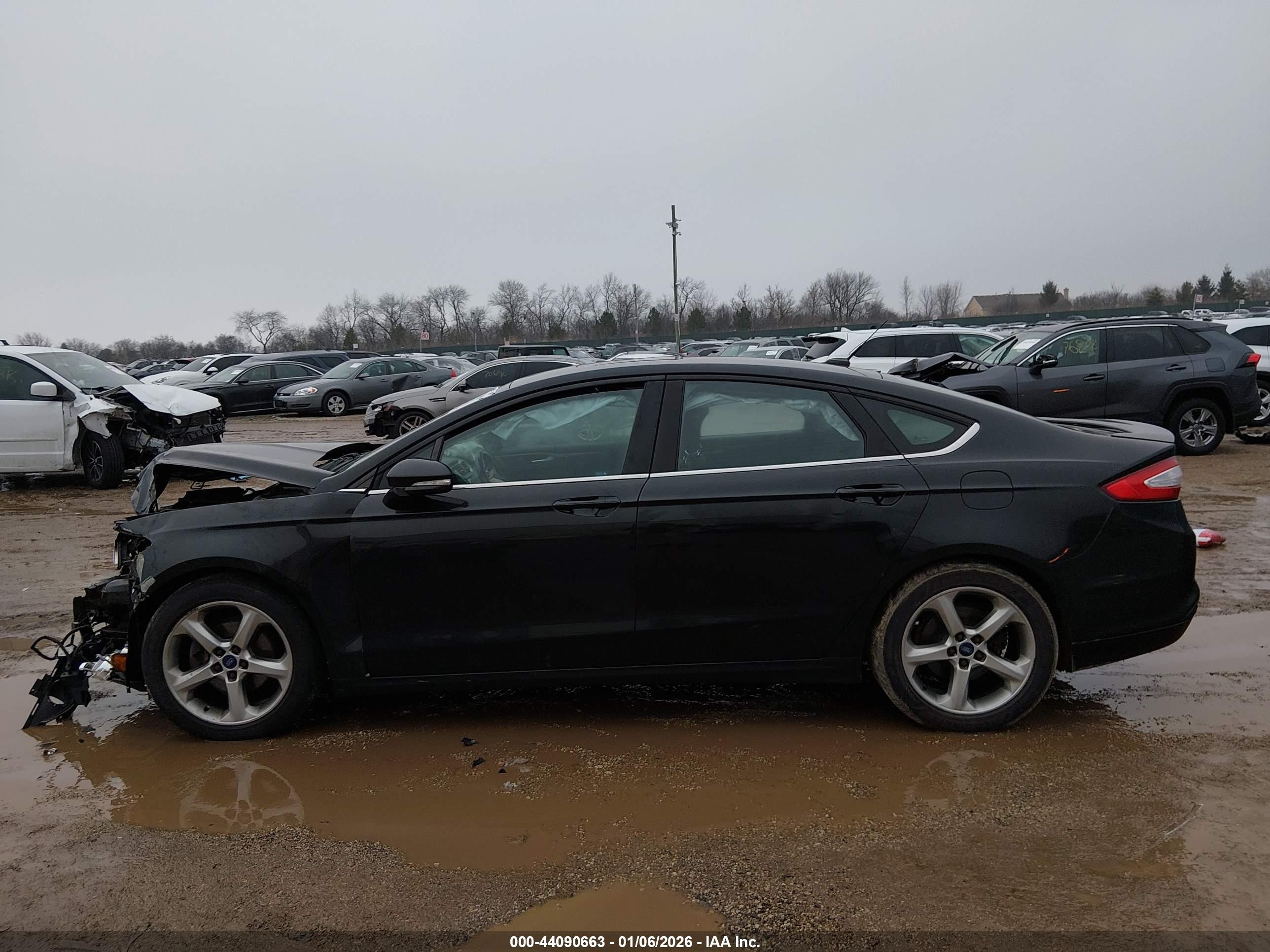 2015 Ford Fusion Se Black vin: 3FA6P0H73FR142929