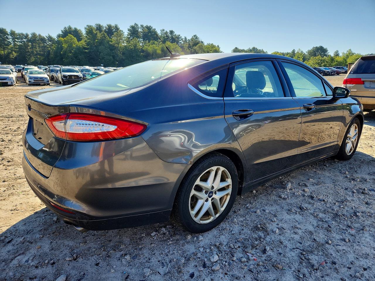 2015 Ford Fusion Se Gray vin: 3FA6P0H73FR153252