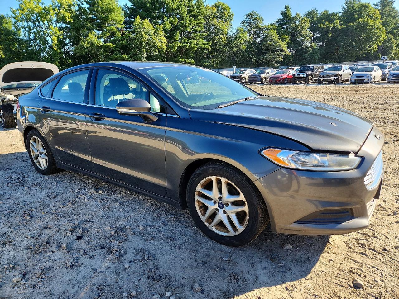 2015 Ford Fusion Se Gray vin: 3FA6P0H73FR153252