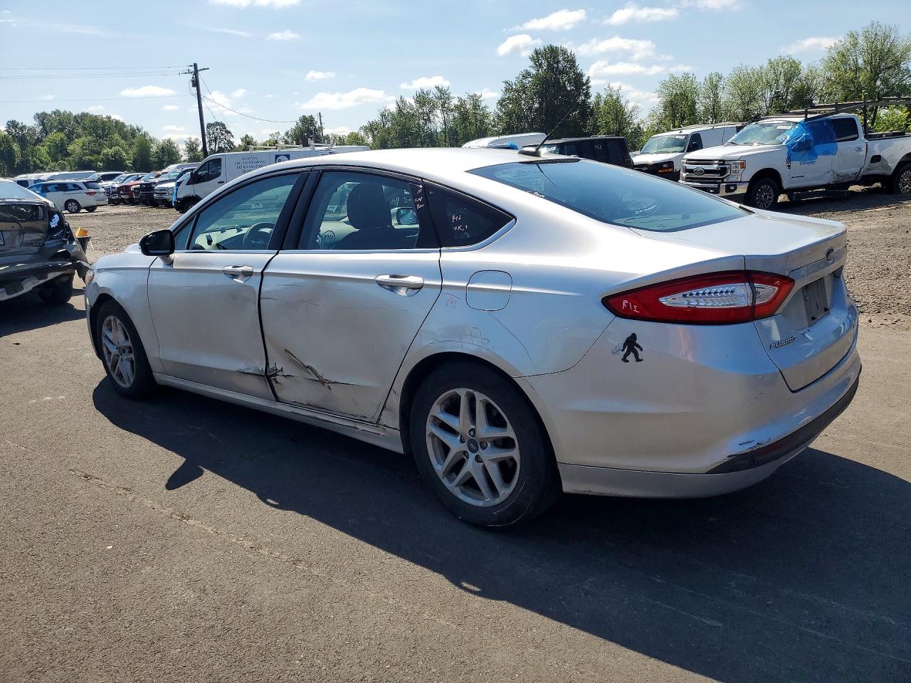 2015 Ford Fusion Se Silver vin: 3FA6P0H73FR184212