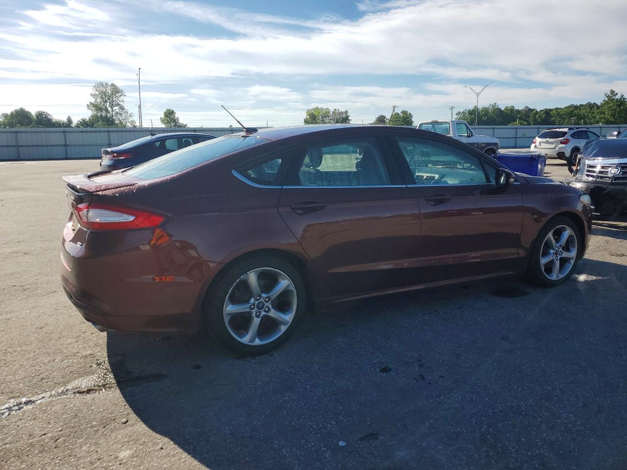 2015 Ford Fusion Se Burgundy vin: 3FA6P0H73FR188521