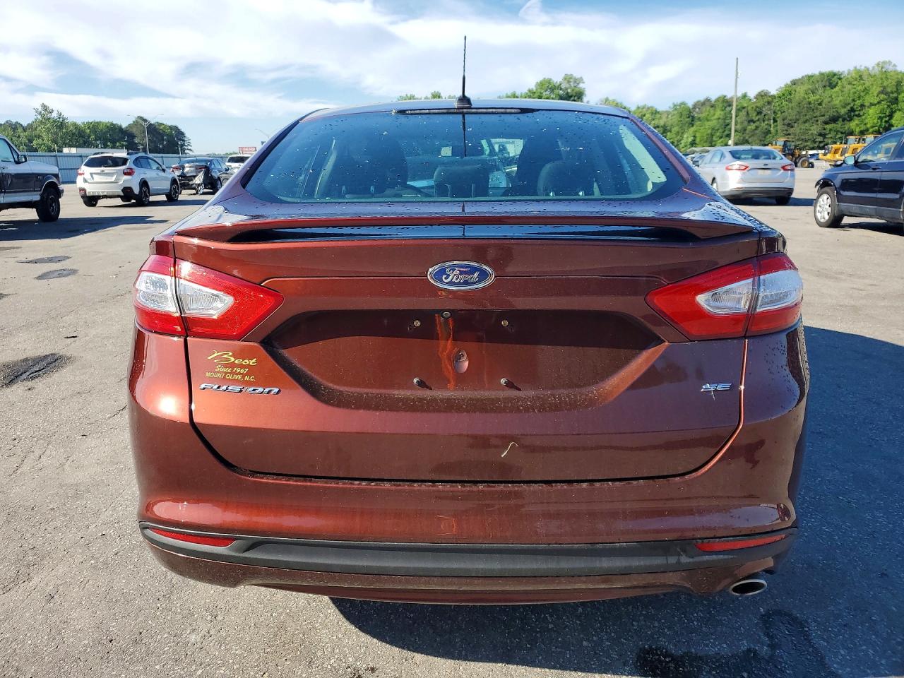 2015 Ford Fusion Se Burgundy vin: 3FA6P0H73FR188521