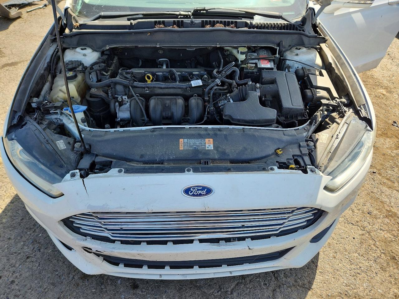 2015 Ford Fusion Белый vin: 3FA6P0H73FR210713
