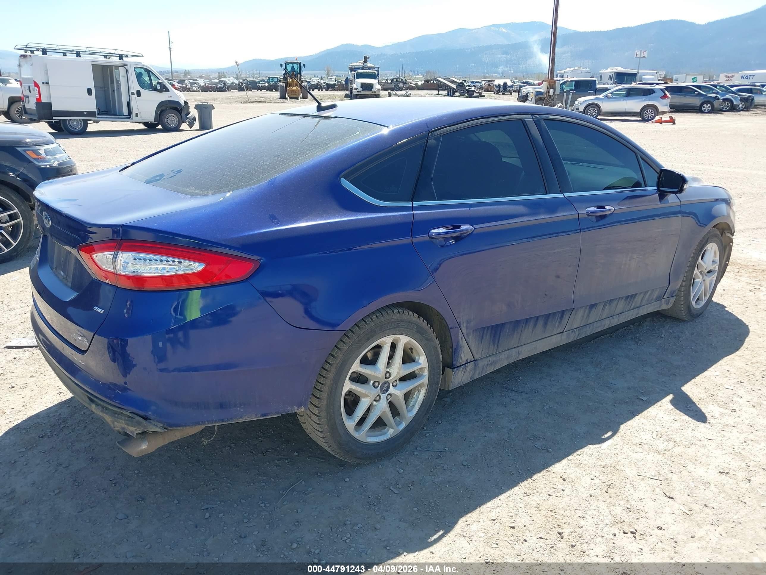 2015 Ford Fusion Se Blue vin: 3FA6P0H73FR212770