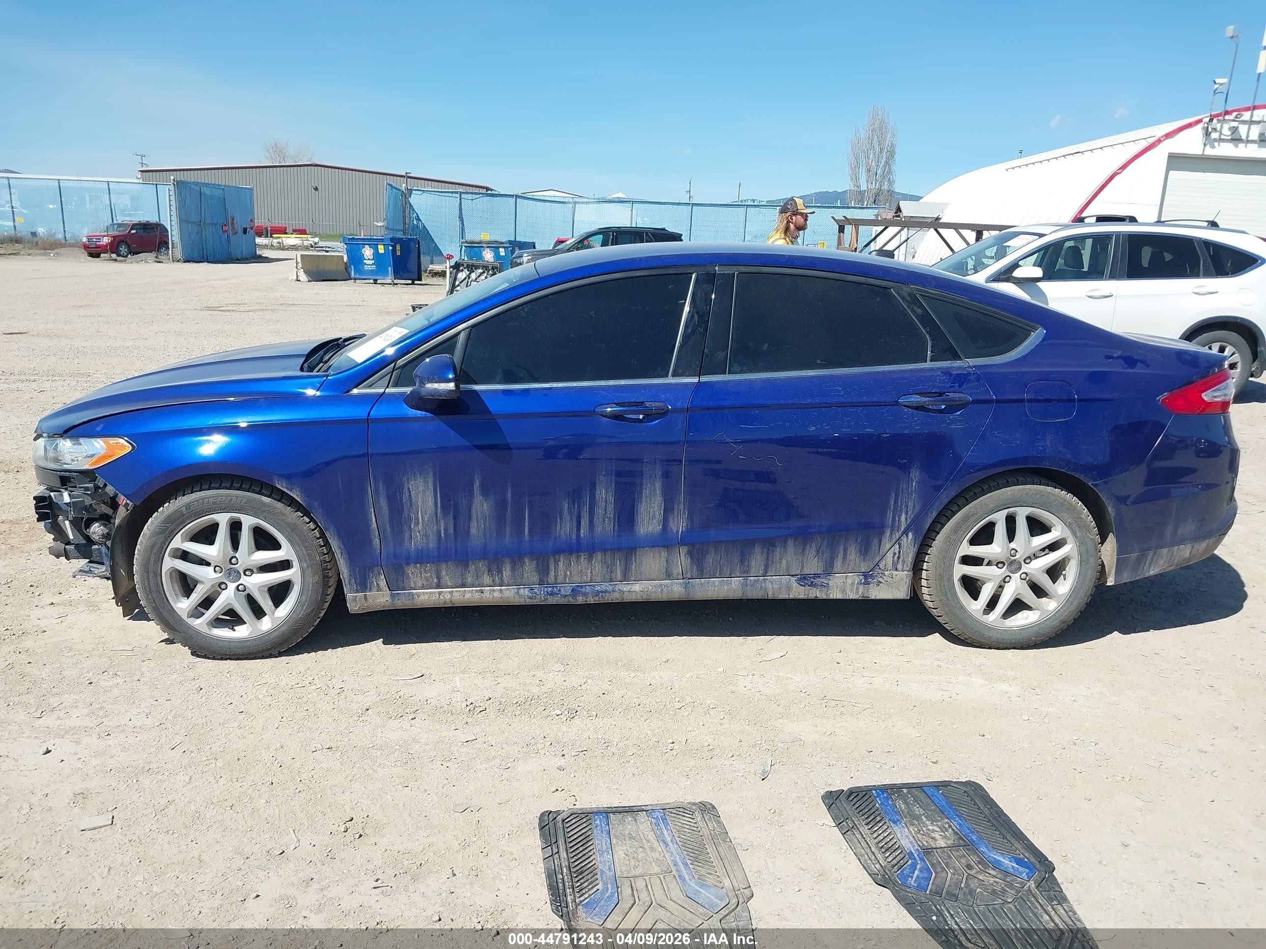 2015 Ford Fusion Se Blue vin: 3FA6P0H73FR212770