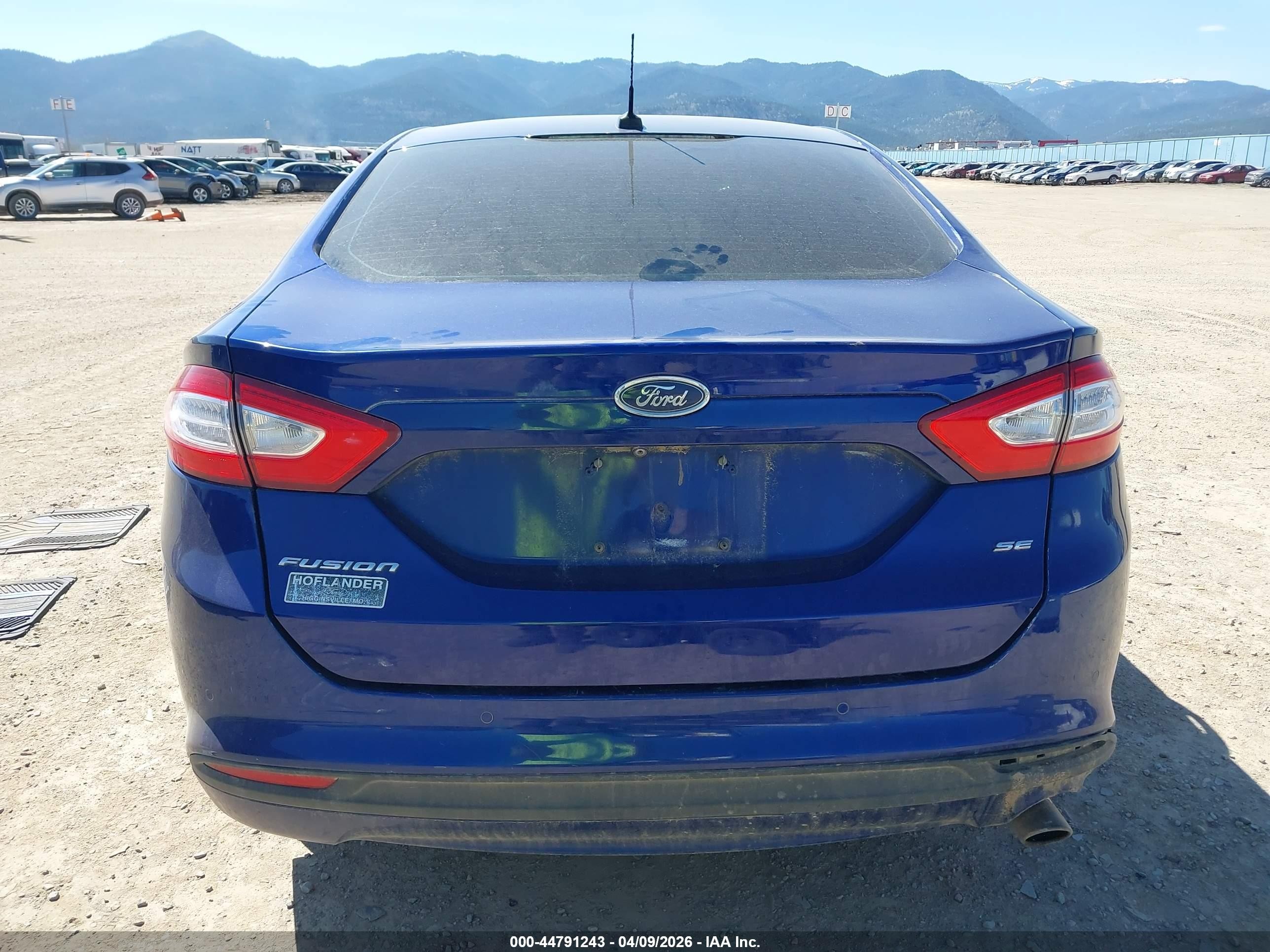 2015 Ford Fusion Se Blue vin: 3FA6P0H73FR212770