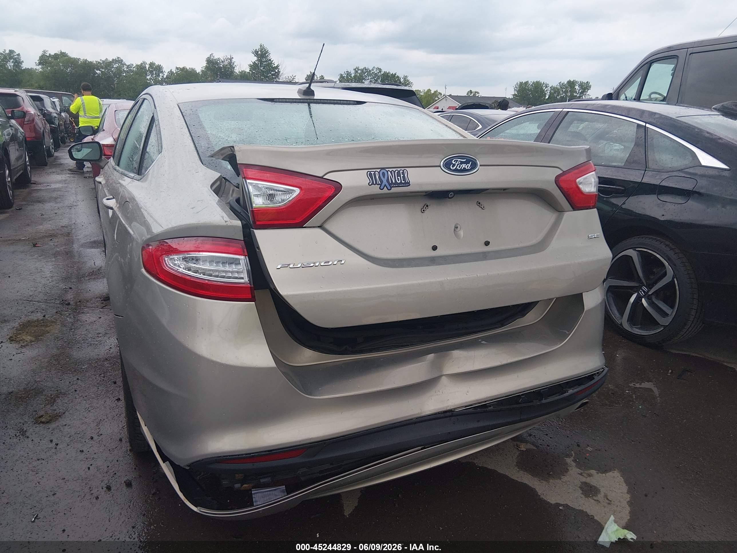 2015 Ford Fusion Se Tan vin: 3FA6P0H73FR262844