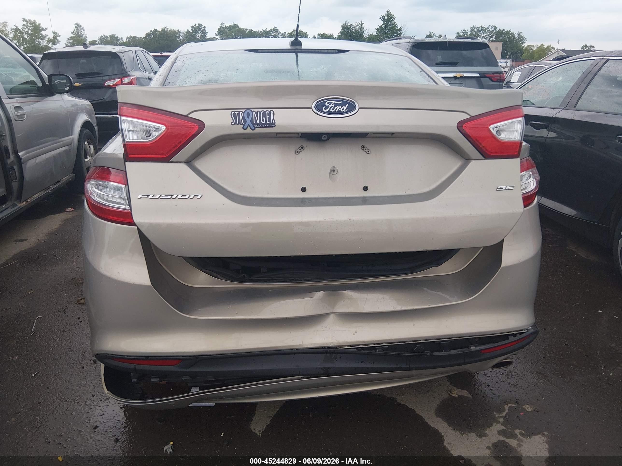 2015 Ford Fusion Se Tan vin: 3FA6P0H73FR262844