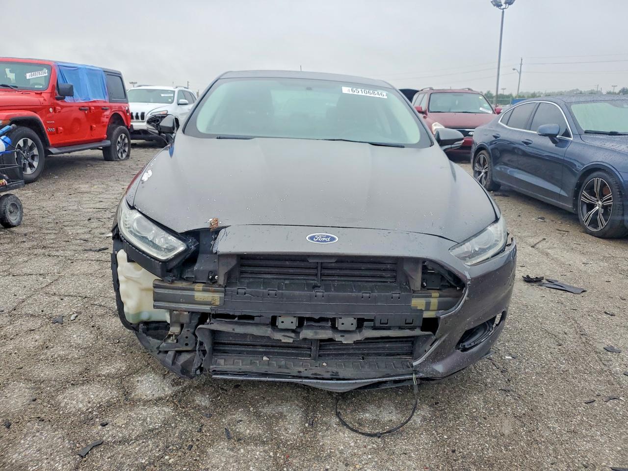 2015 Ford Fusion Se Gray vin: 3FA6P0H73FR291504