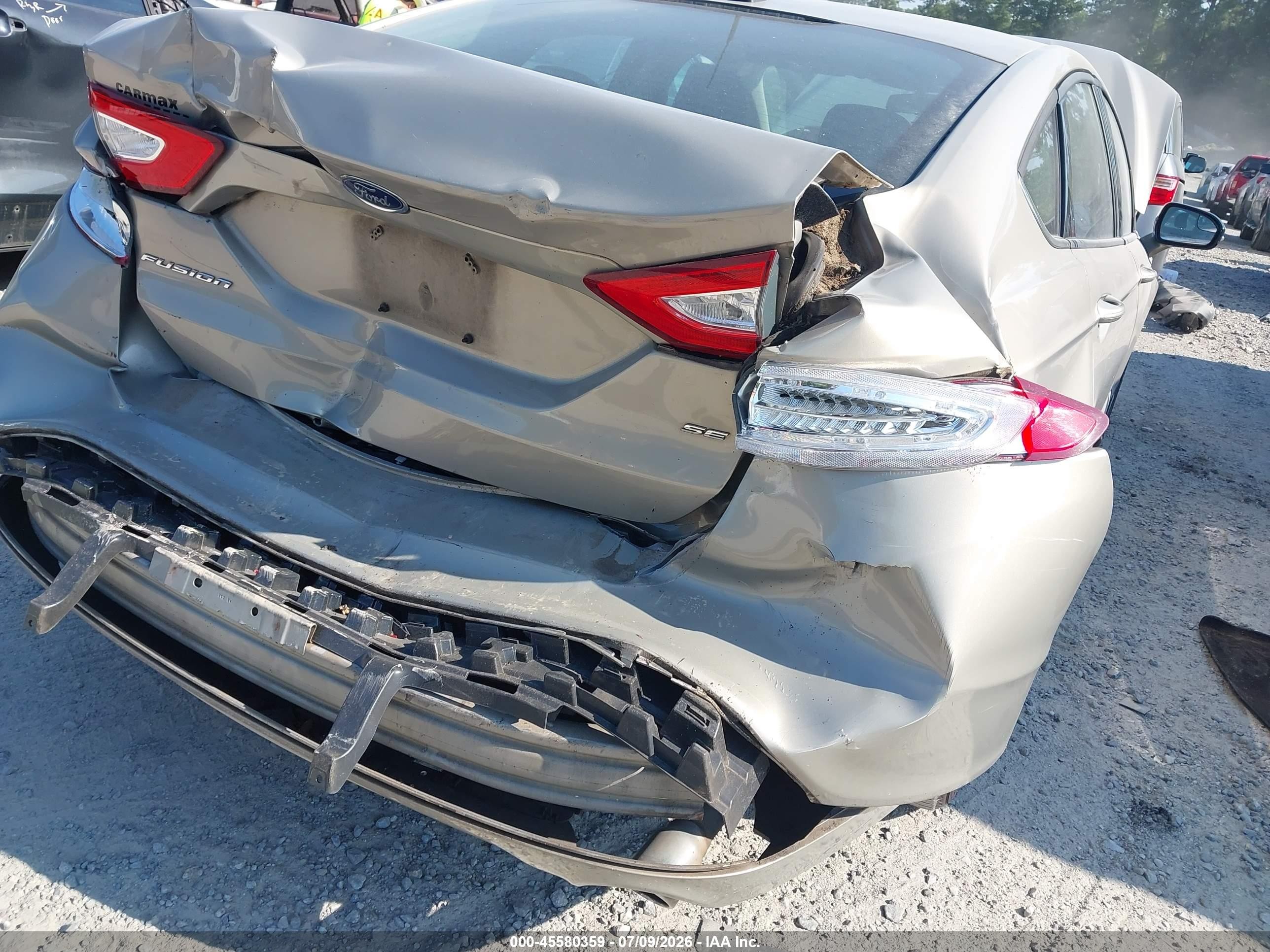 2015 Ford Fusion Se Gray vin: 3FA6P0H73FR302016