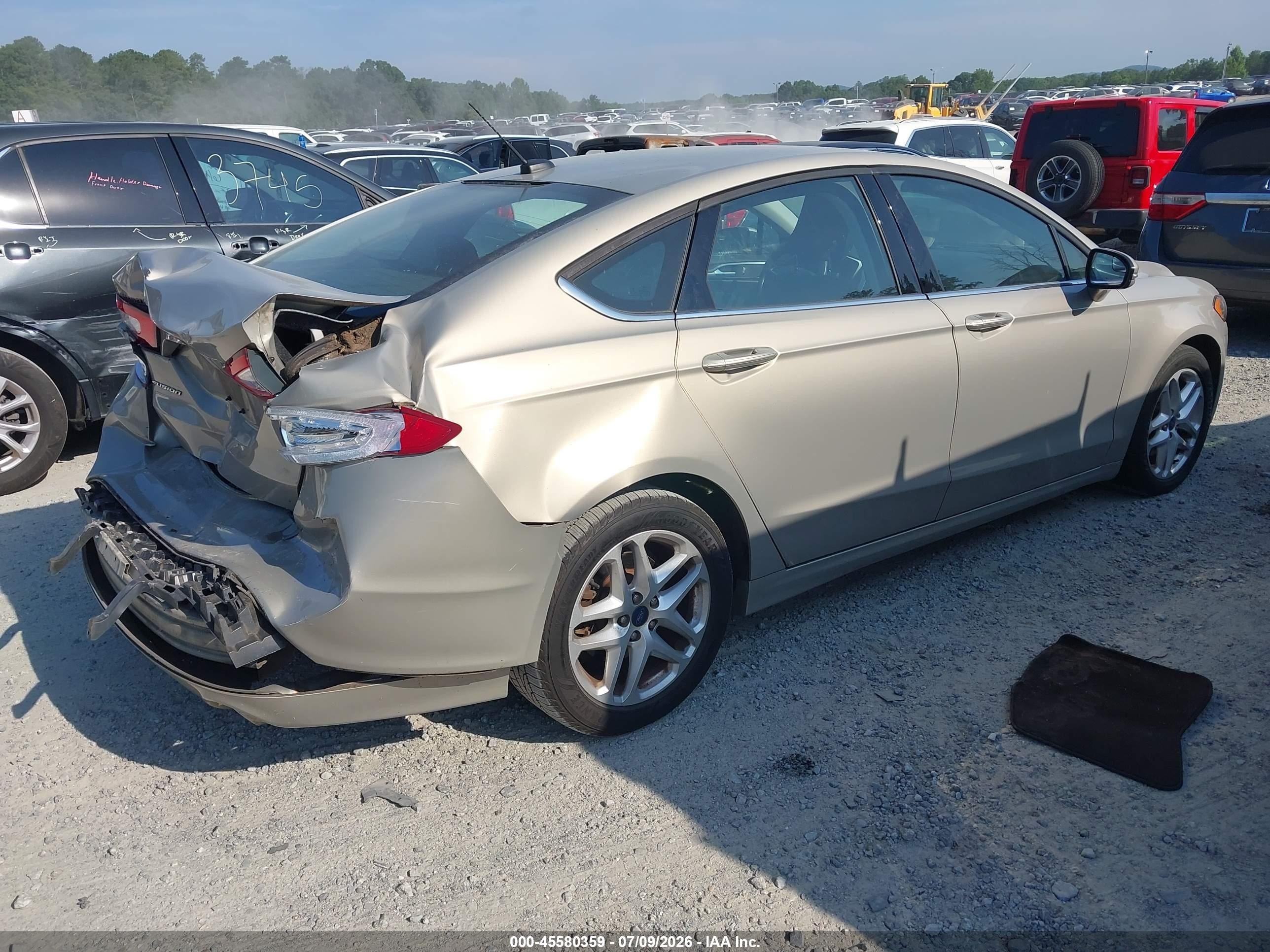2015 Ford Fusion Se Gray vin: 3FA6P0H73FR302016