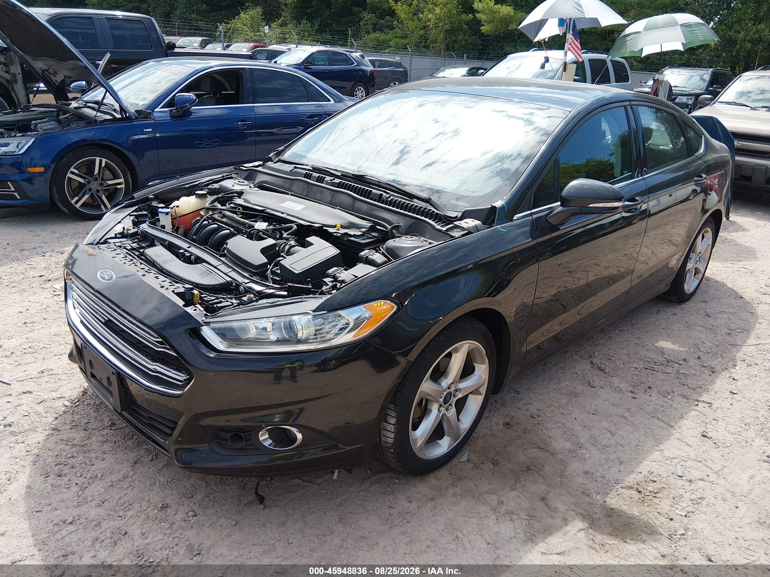 2015 Ford Fusion Se Black vin: 3FA6P0H73FR302162