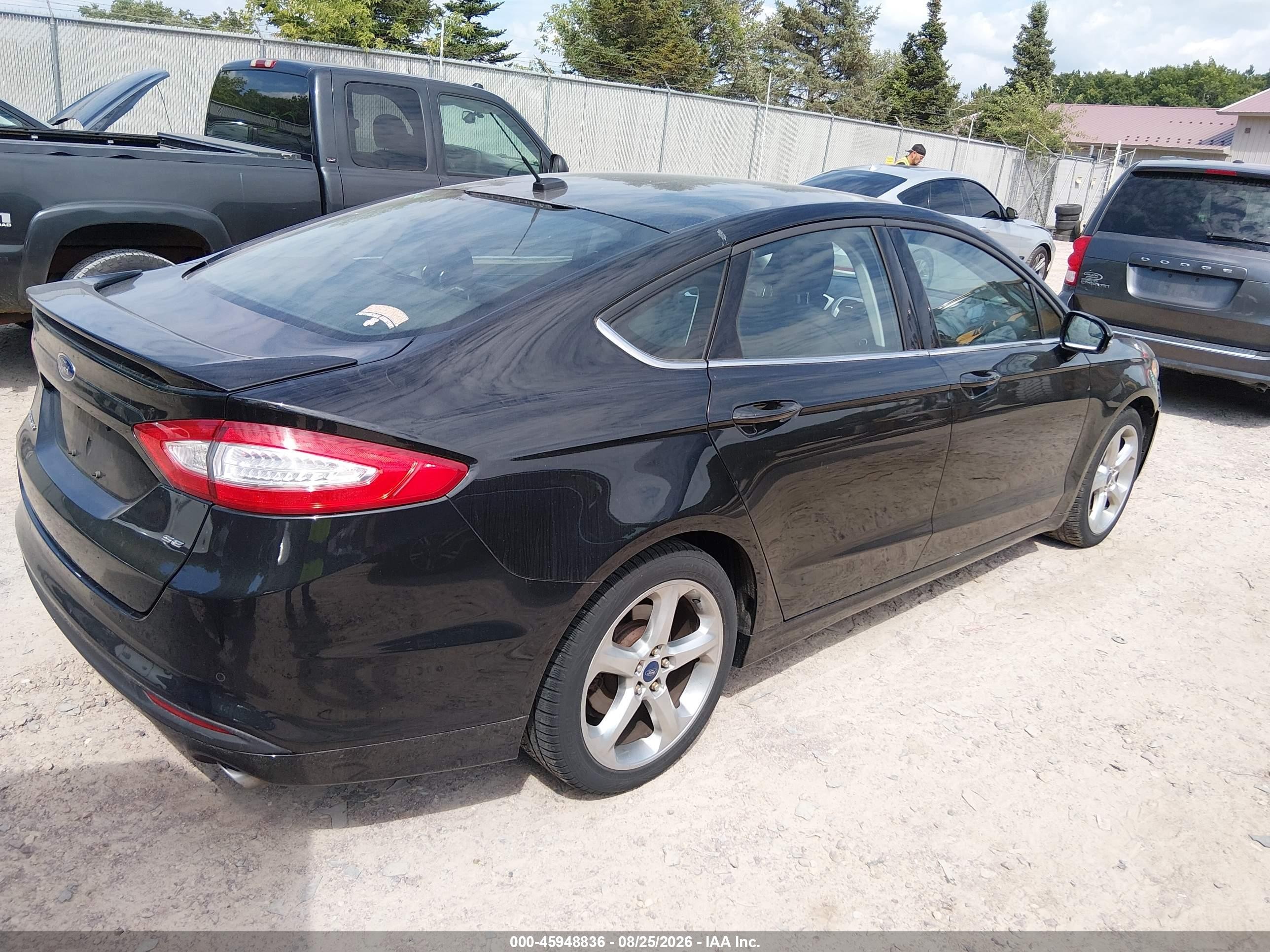 2015 Ford Fusion Se Black vin: 3FA6P0H73FR302162