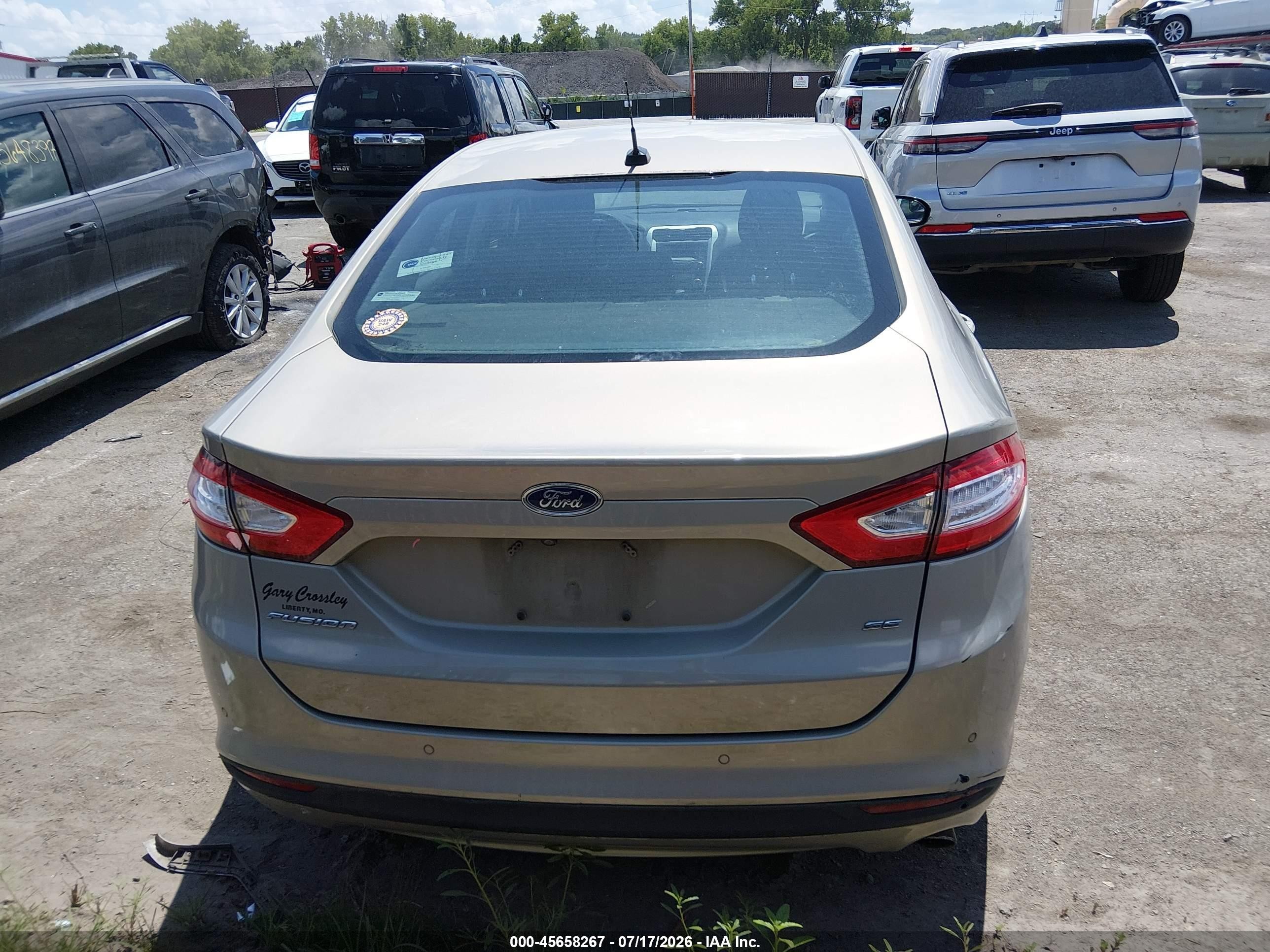 2015 Ford Fusion Se Gold vin: 3FA6P0H73FR305062