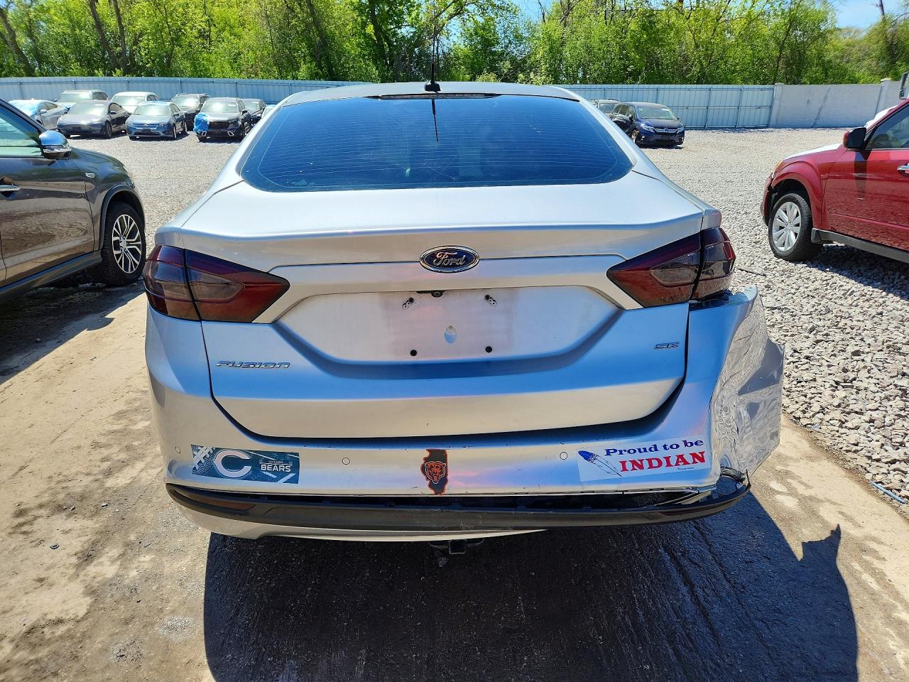 2016 Ford Fusion Se Silver vin: 3FA6P0H73GR380474