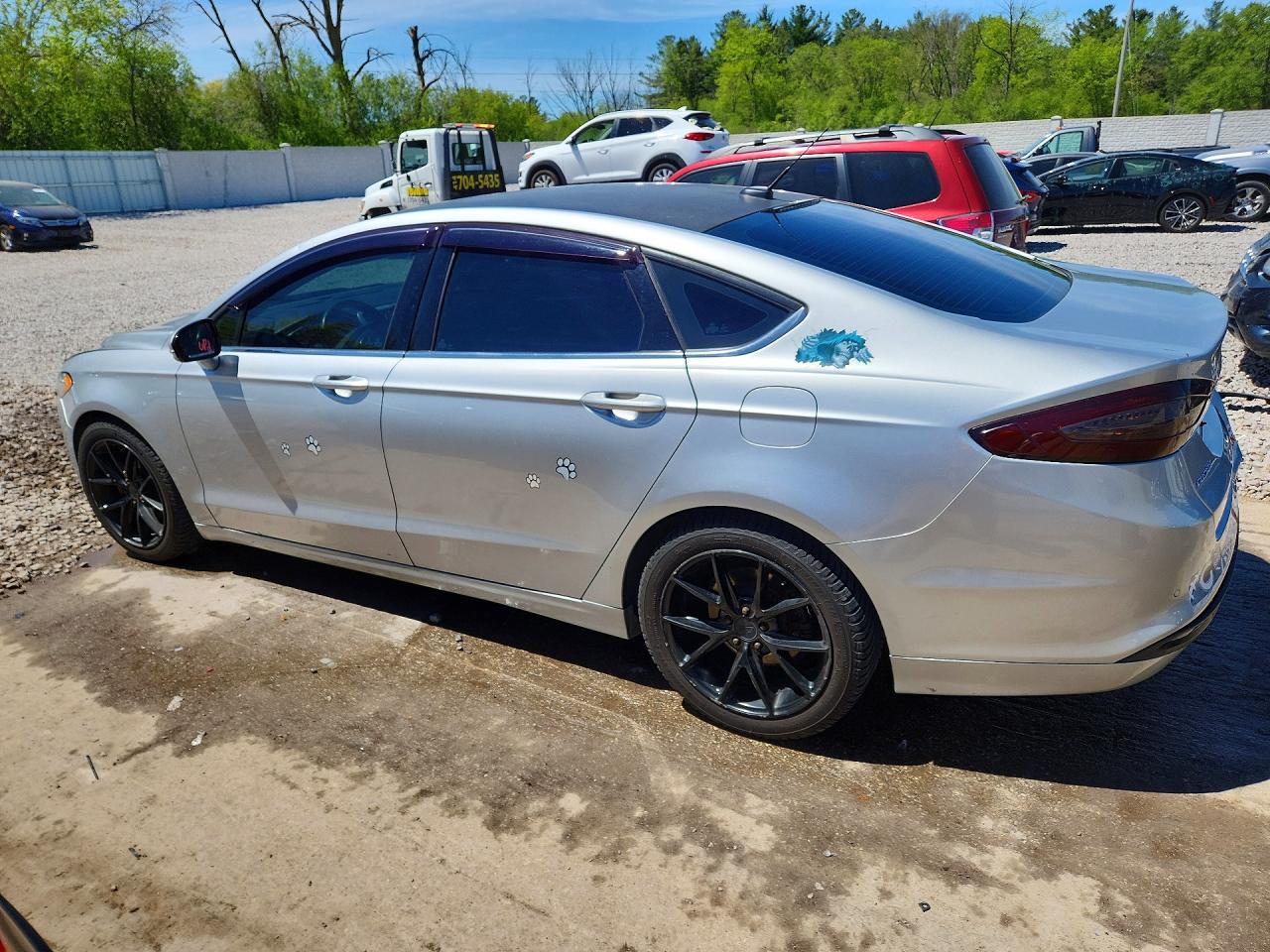 2016 Ford Fusion Se Silver vin: 3FA6P0H73GR380474