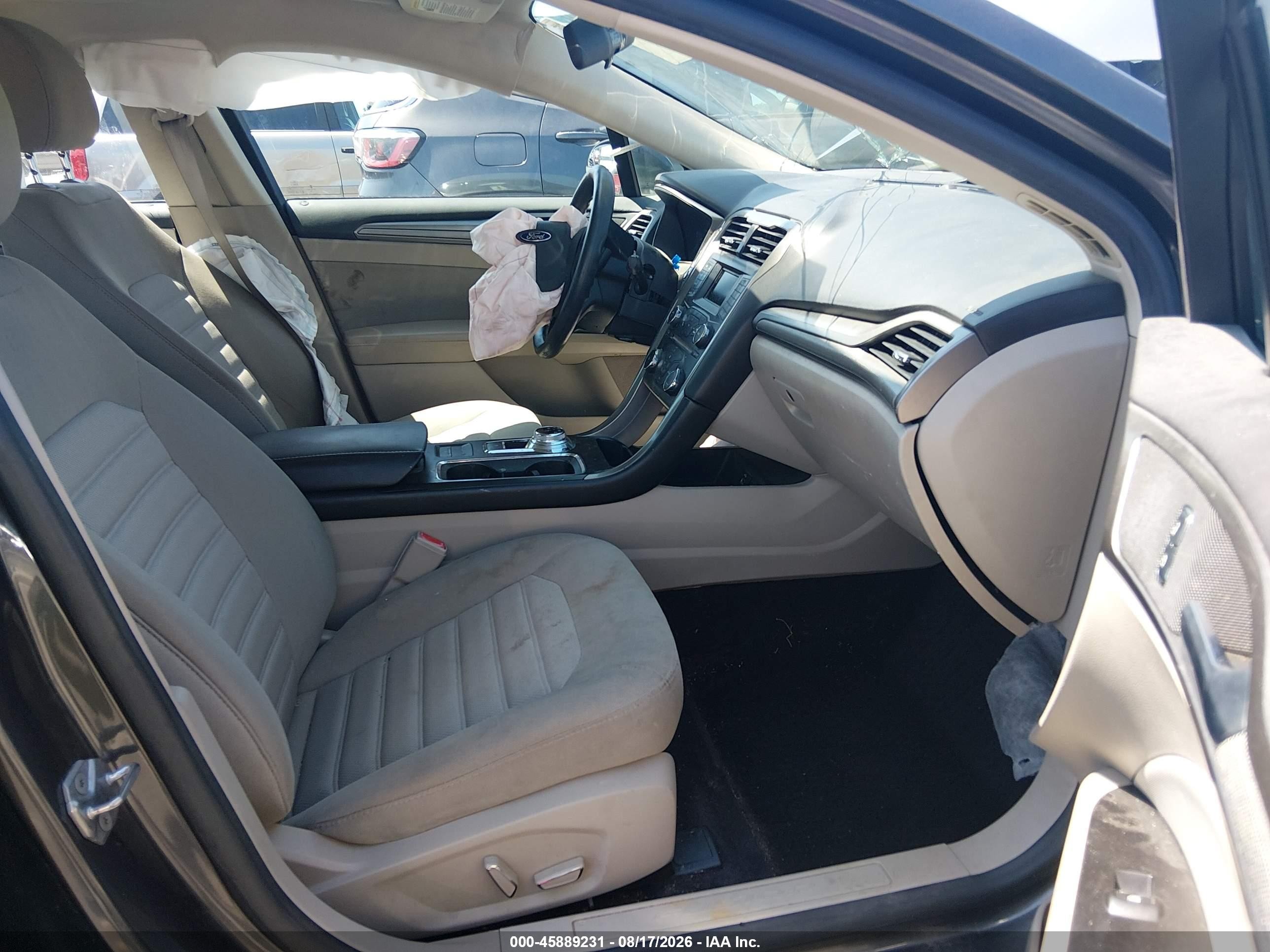 2017 Ford Fusion Se Gray vin: 3FA6P0H73HR237512