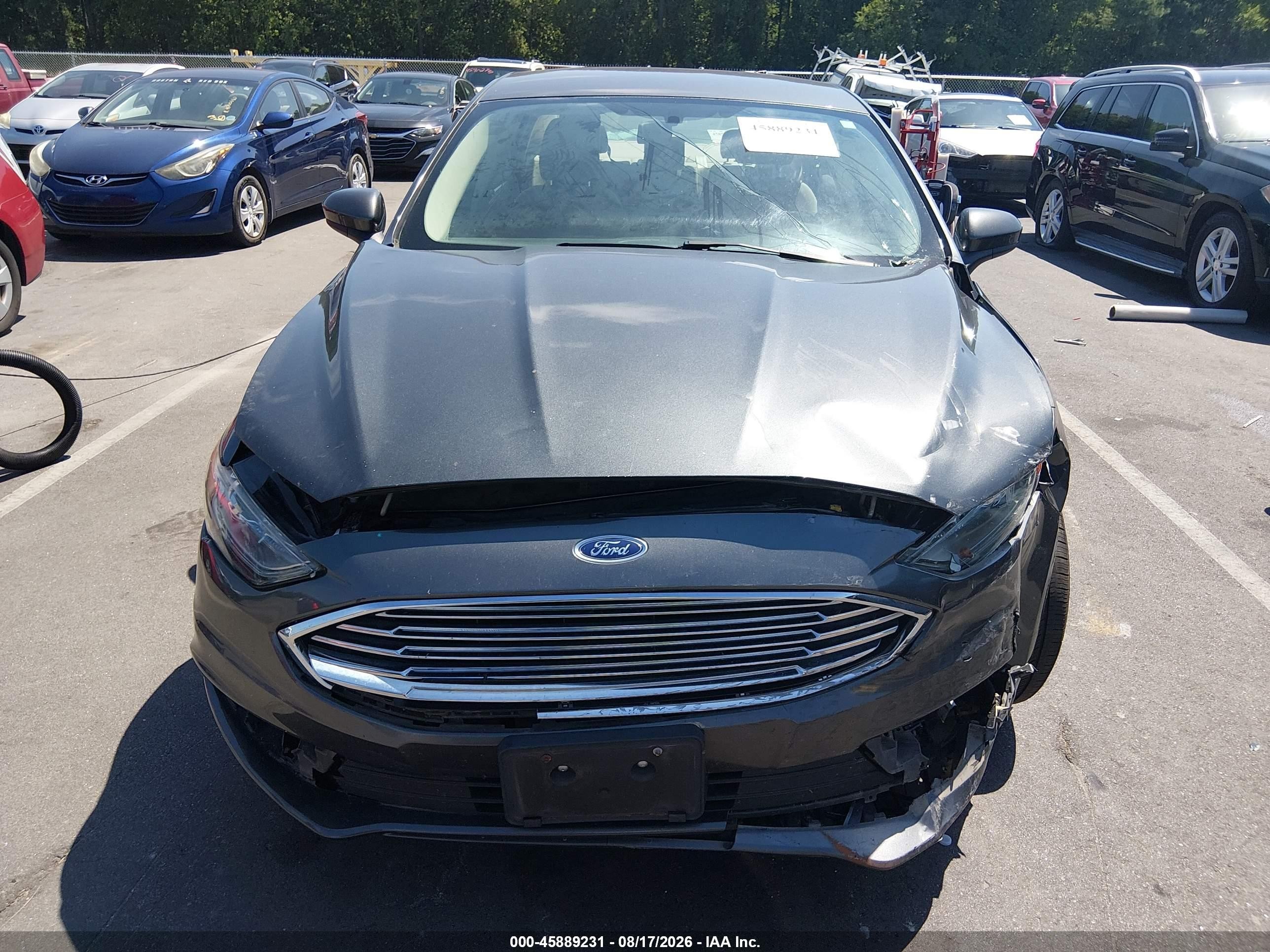 2017 Ford Fusion Se Gray vin: 3FA6P0H73HR237512