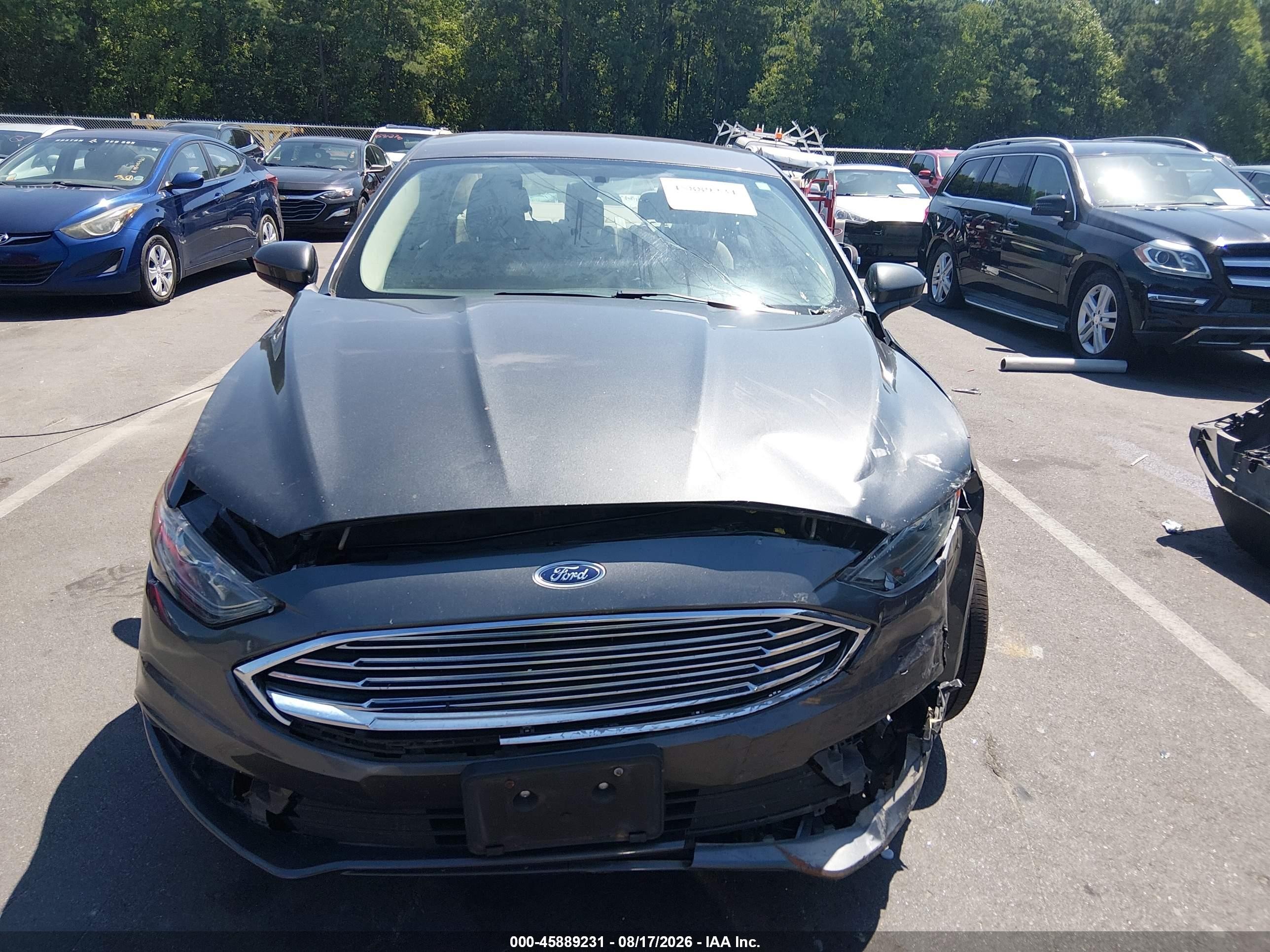 2017 Ford Fusion Se Gray vin: 3FA6P0H73HR237512