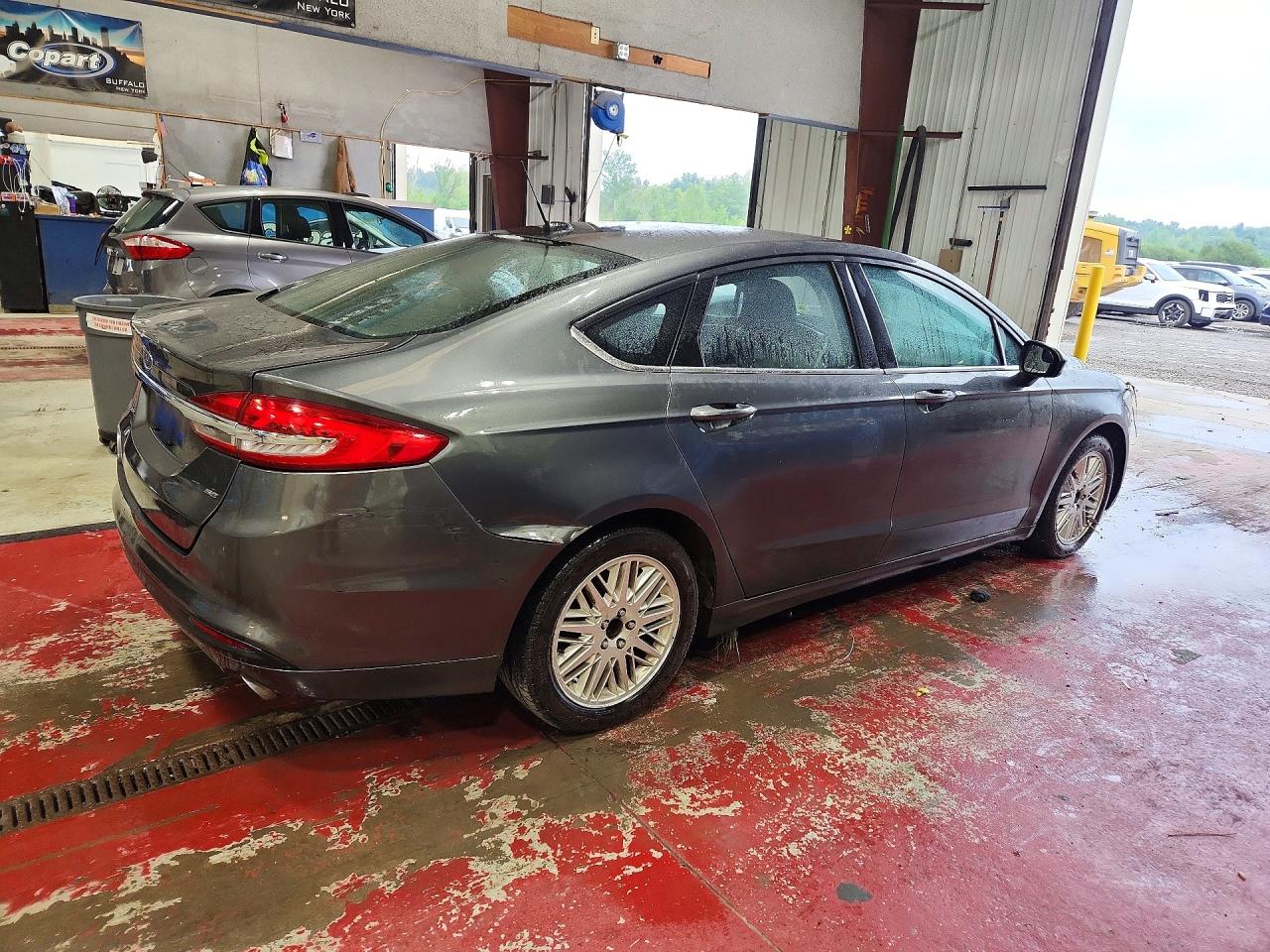 2017 Ford Fusion Se Gray vin: 3FA6P0H73HR359402