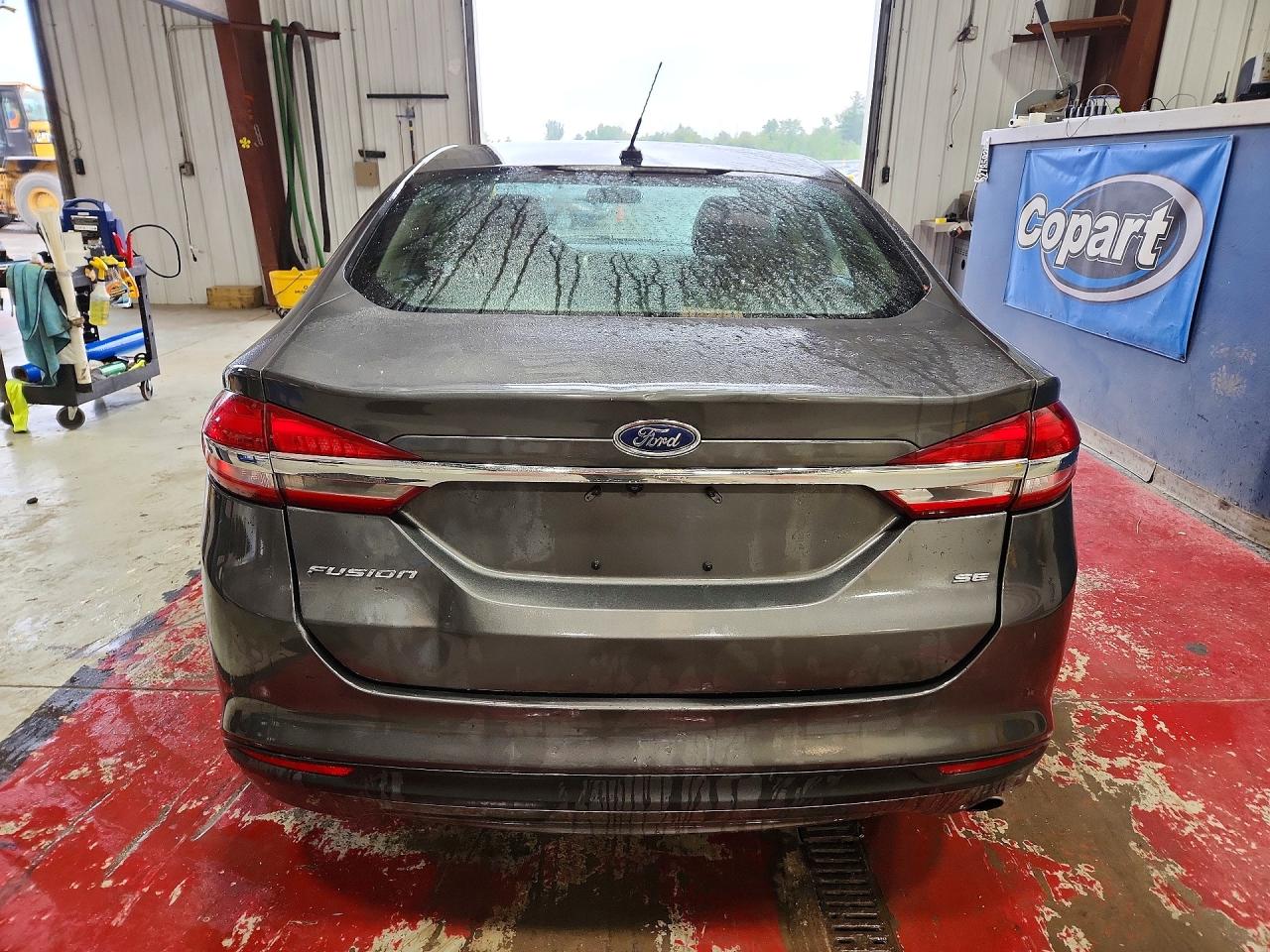 2017 Ford Fusion Se Gray vin: 3FA6P0H73HR359402