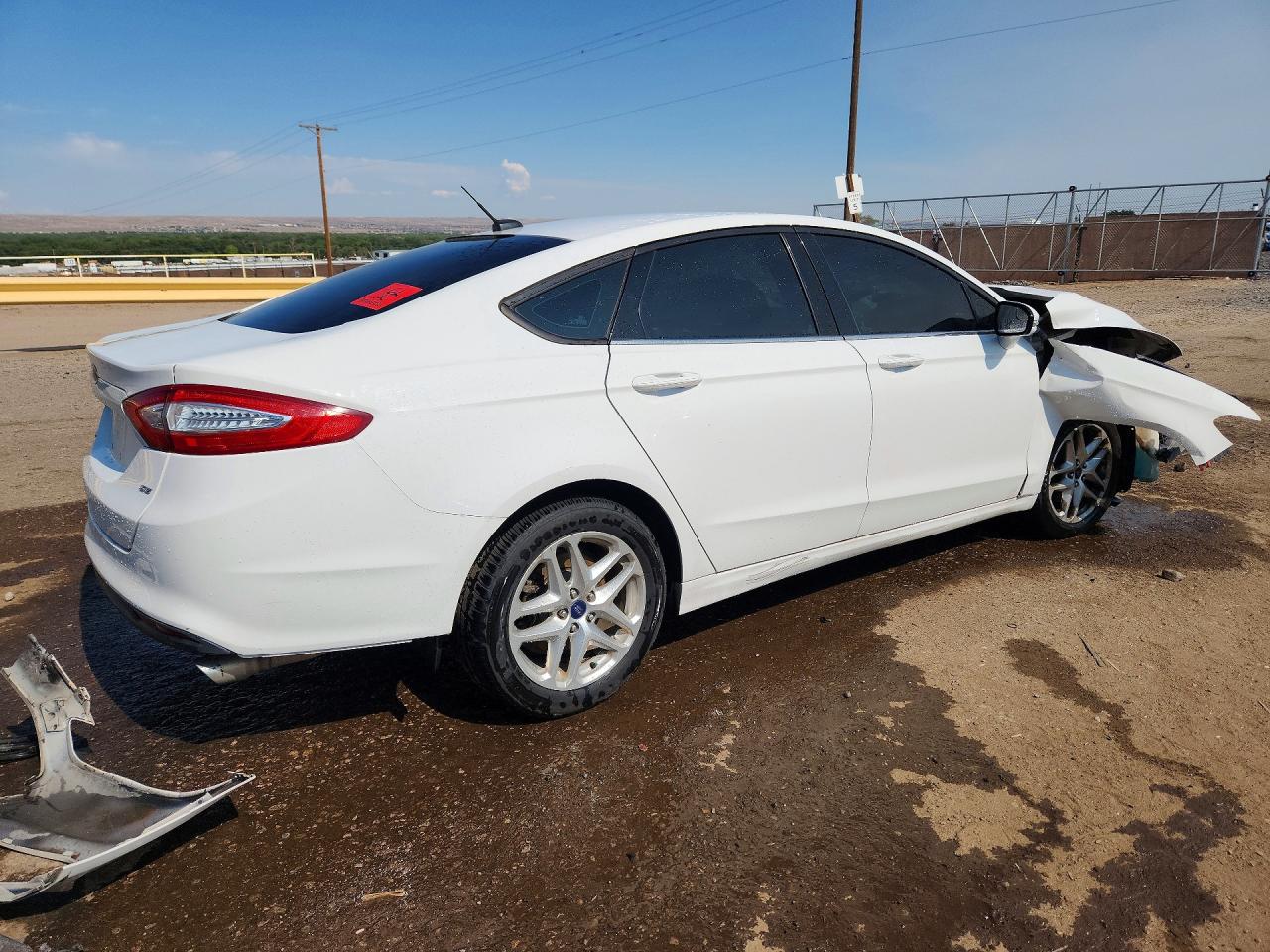2013 Ford Fusion Se White vin: 3FA6P0H74DR119723