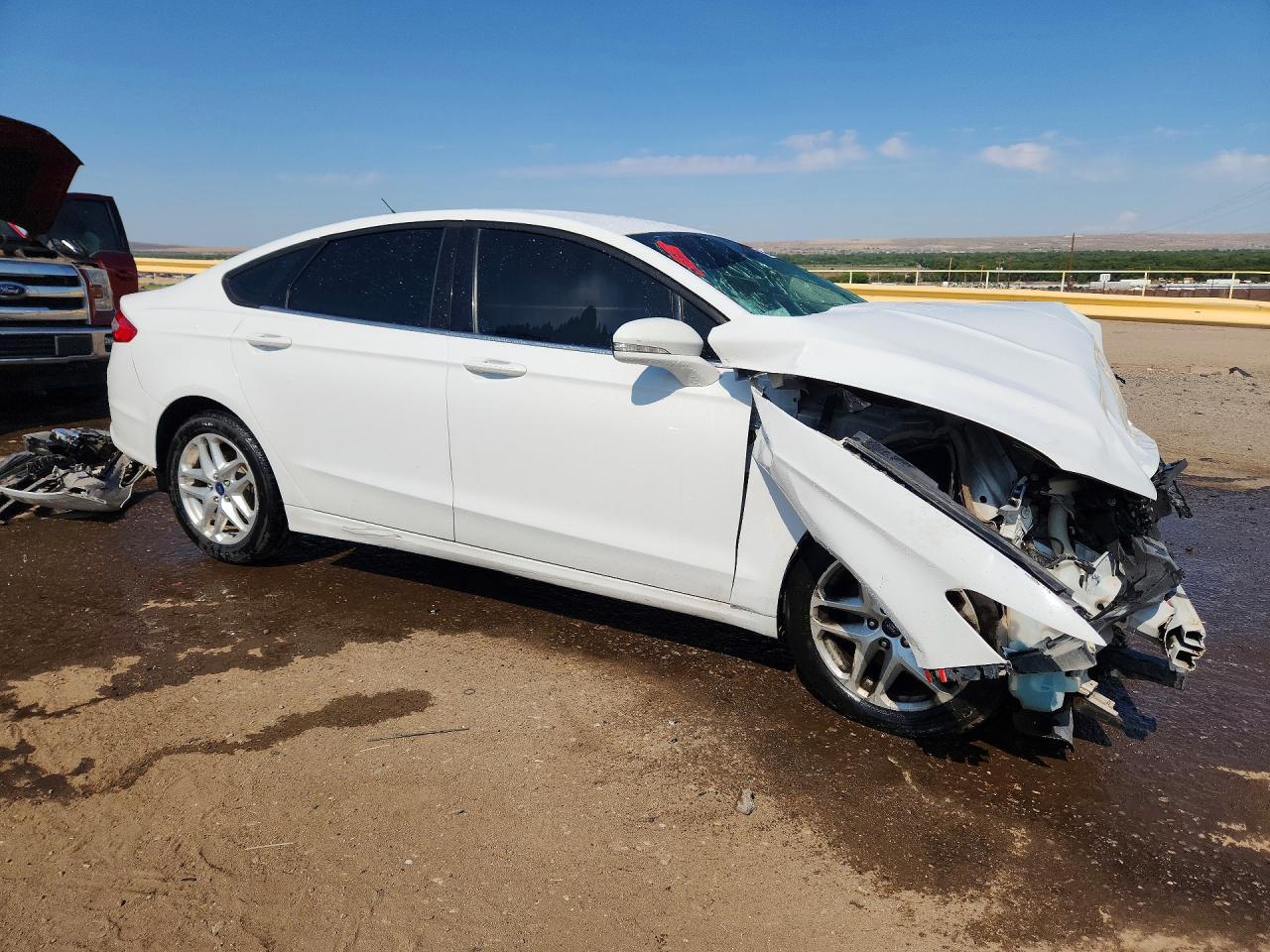 2013 Ford Fusion Se White vin: 3FA6P0H74DR119723