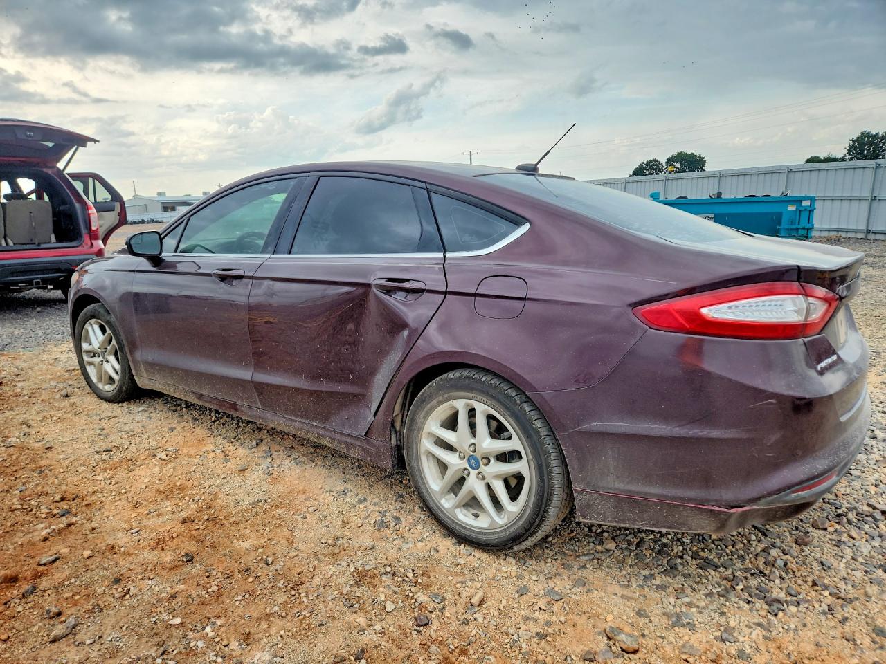 2013 Ford Fusion Se Burgundy vin: 3FA6P0H74DR141284