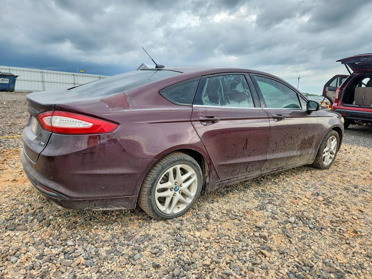 2013 Ford Fusion Se Burgundy vin: 3FA6P0H74DR141284