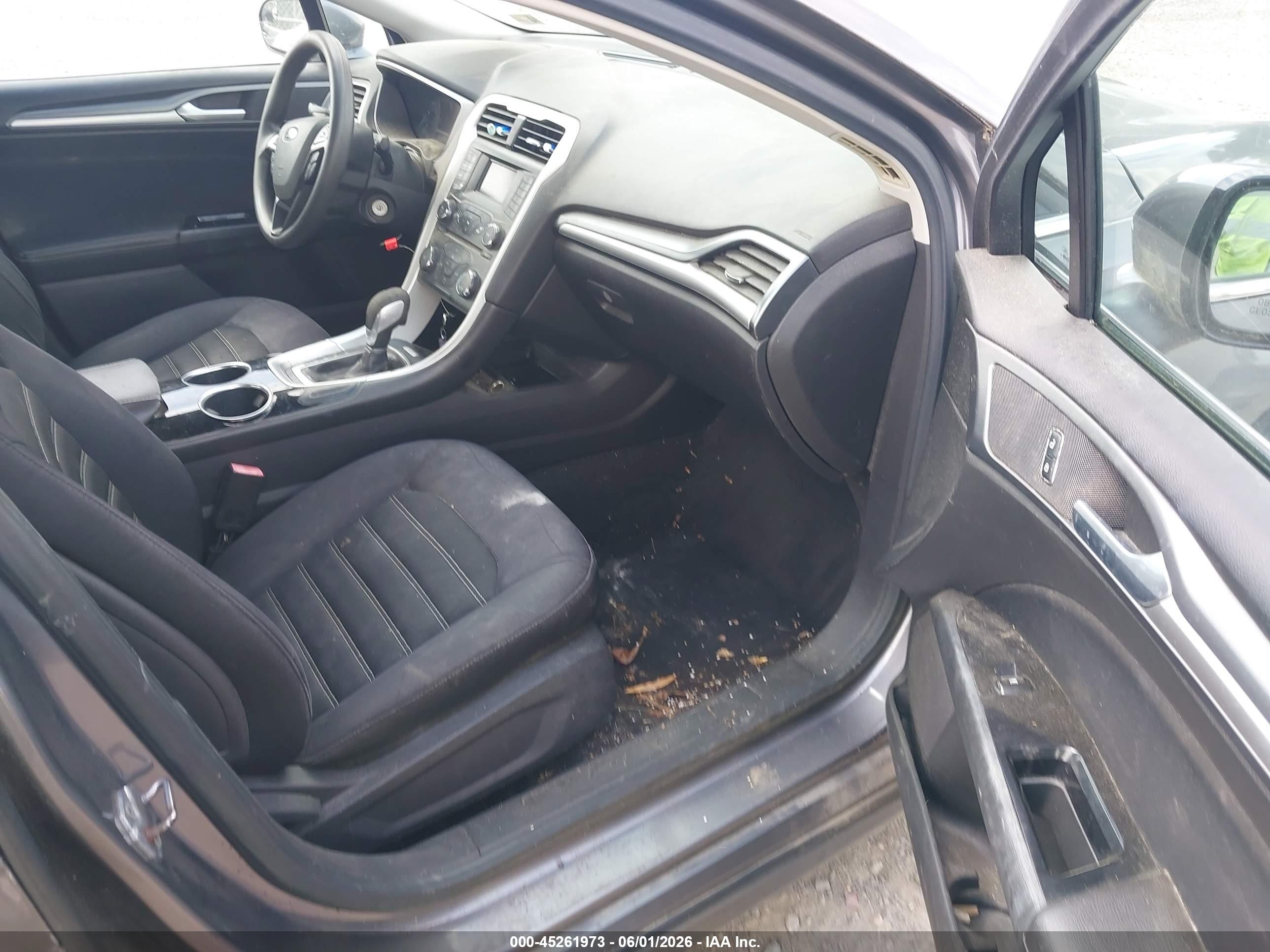 2013 Ford Fusion Se Gray vin: 3FA6P0H74DR141351