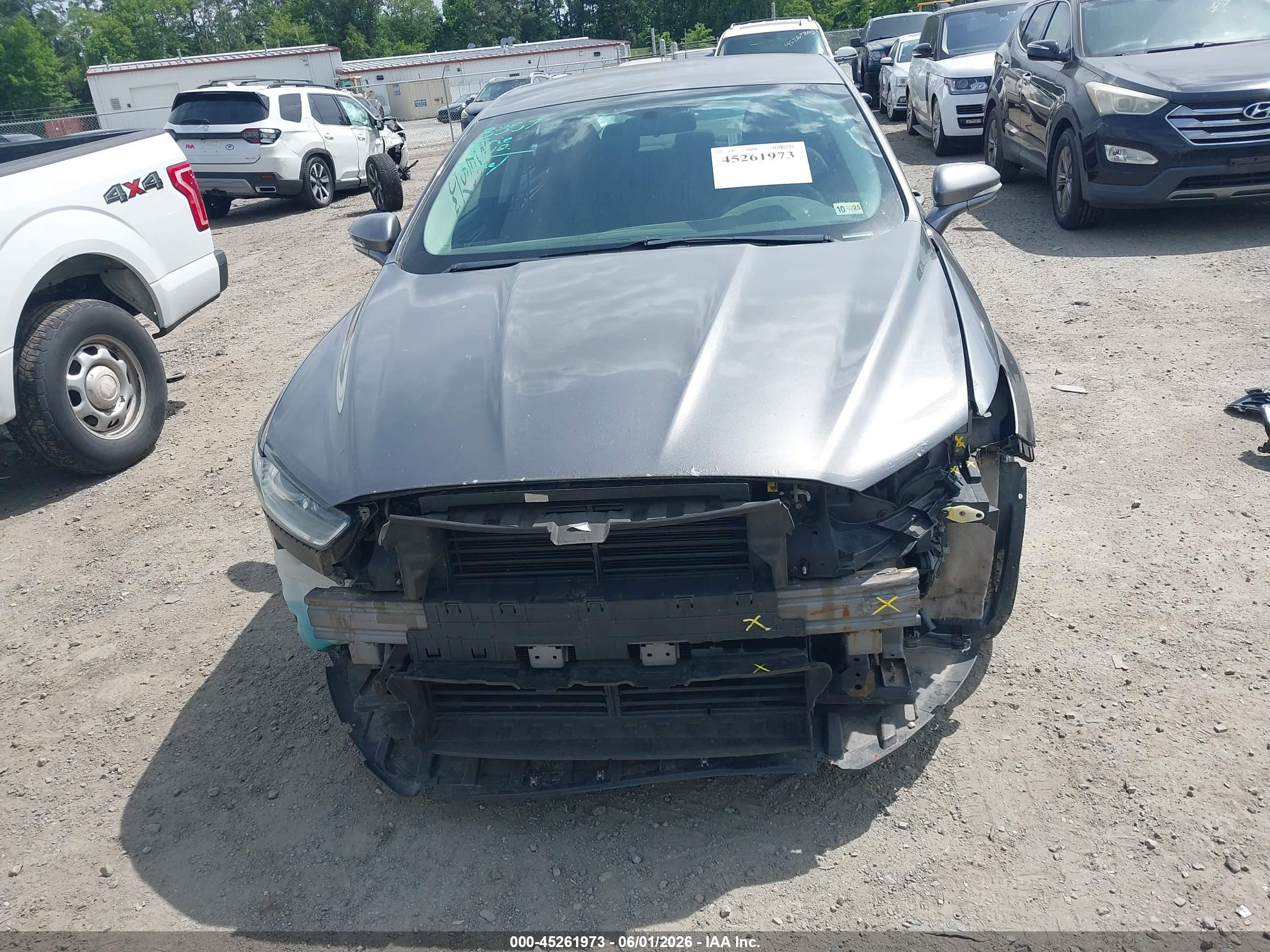 2013 Ford Fusion Se Gray vin: 3FA6P0H74DR141351