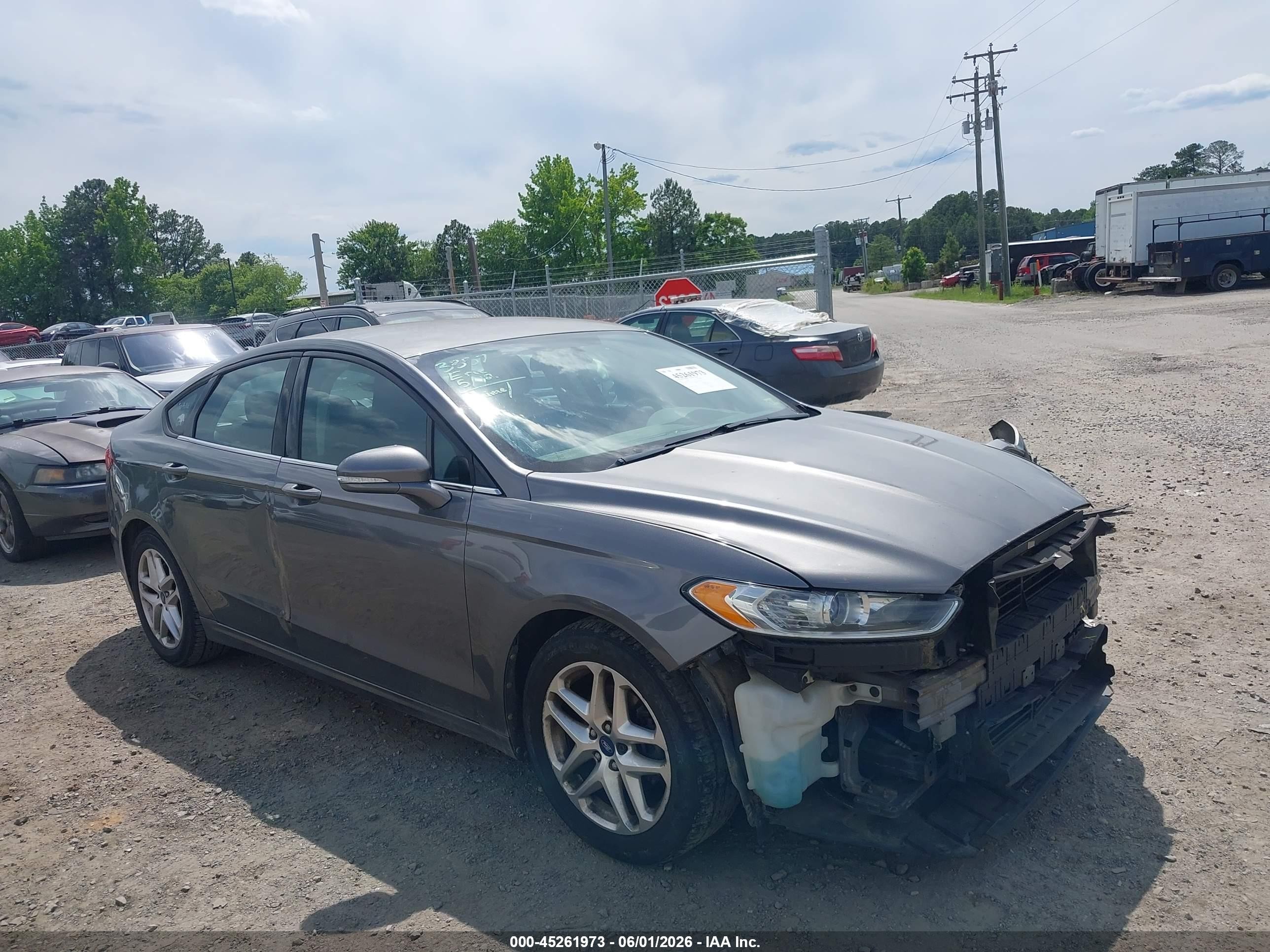 2013 Ford Fusion Se Gray vin: 3FA6P0H74DR141351