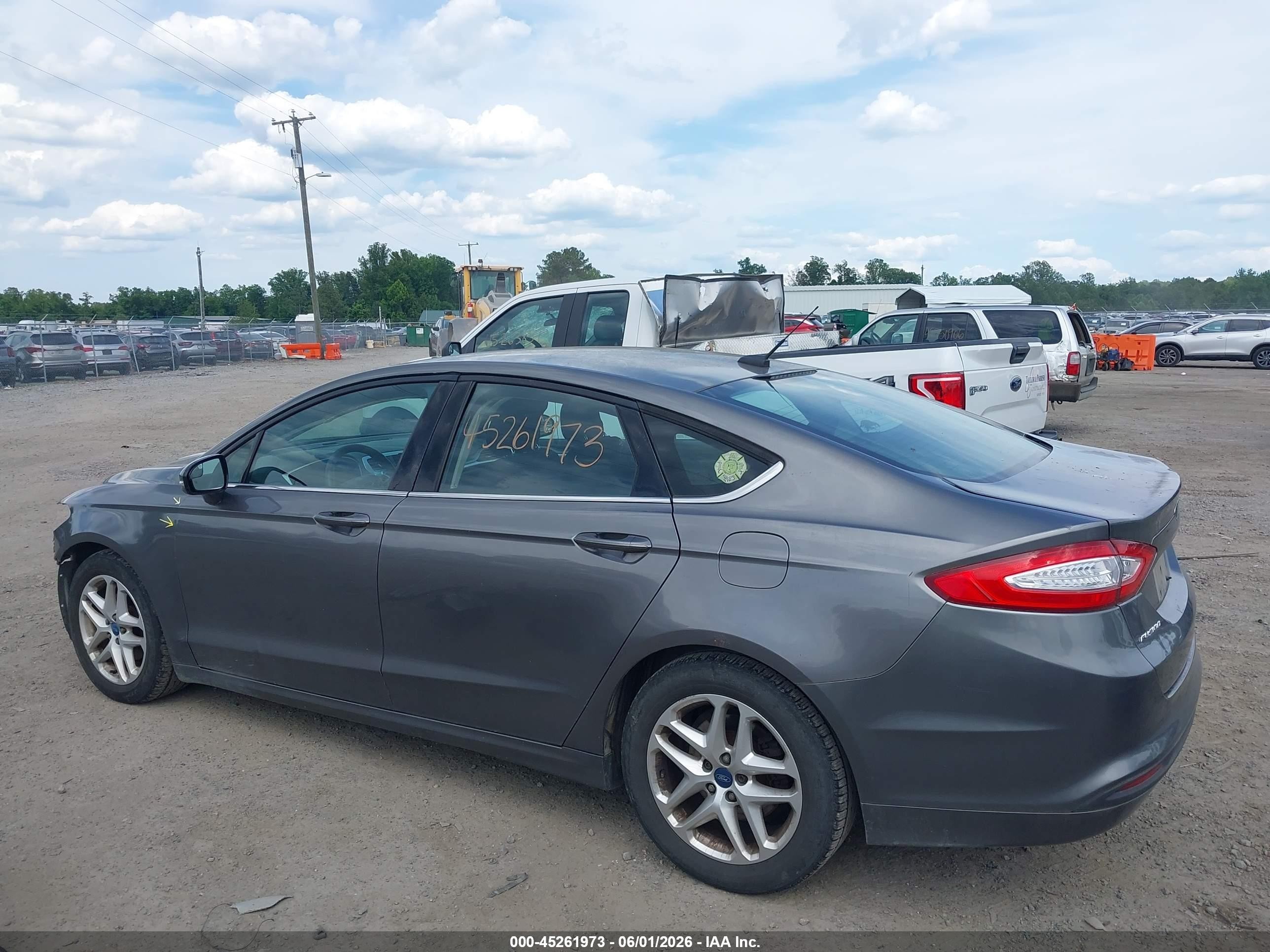 2013 Ford Fusion Se Gray vin: 3FA6P0H74DR141351