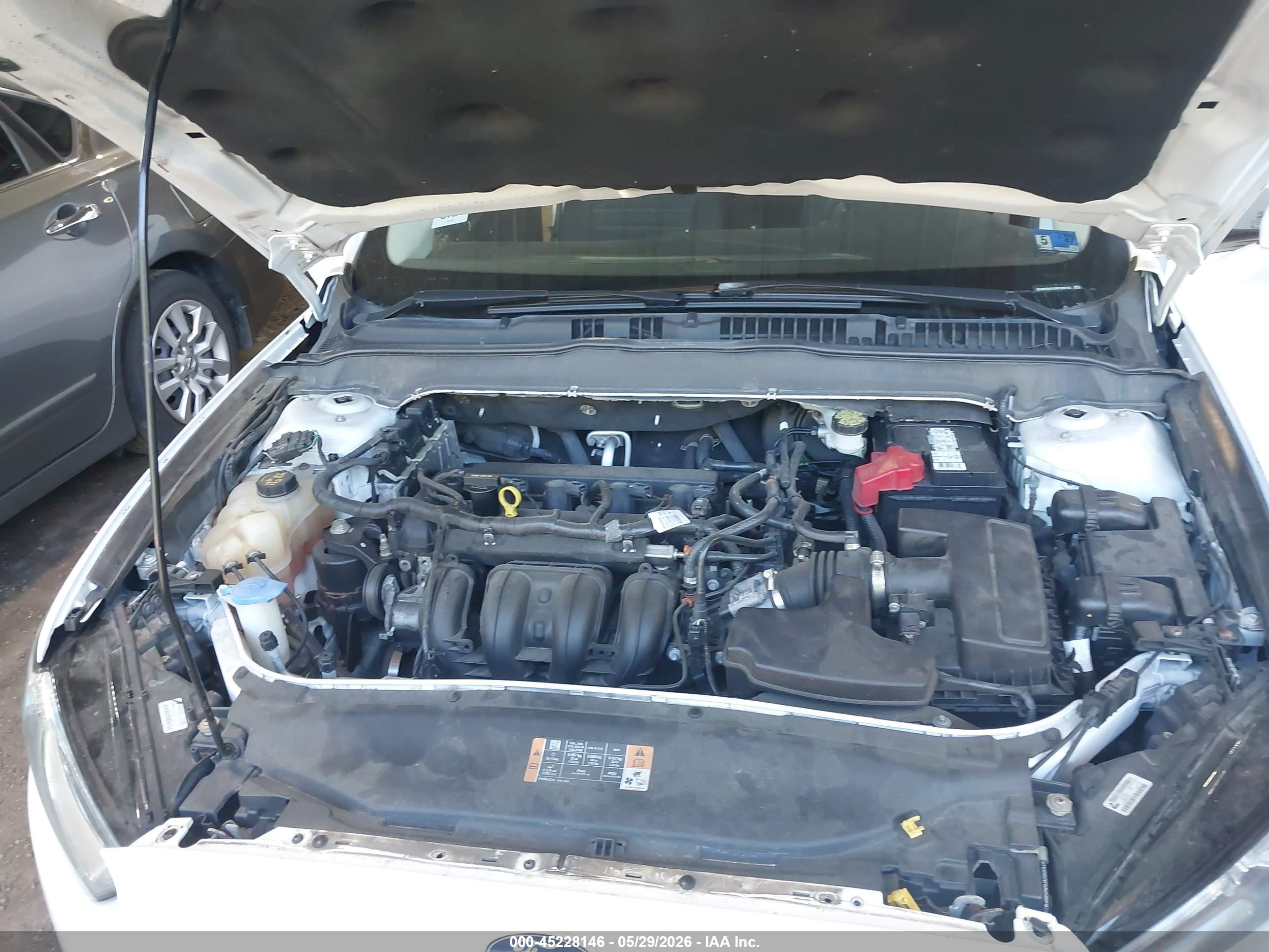 2013 Ford Fusion Se White vin: 3FA6P0H74DR160255