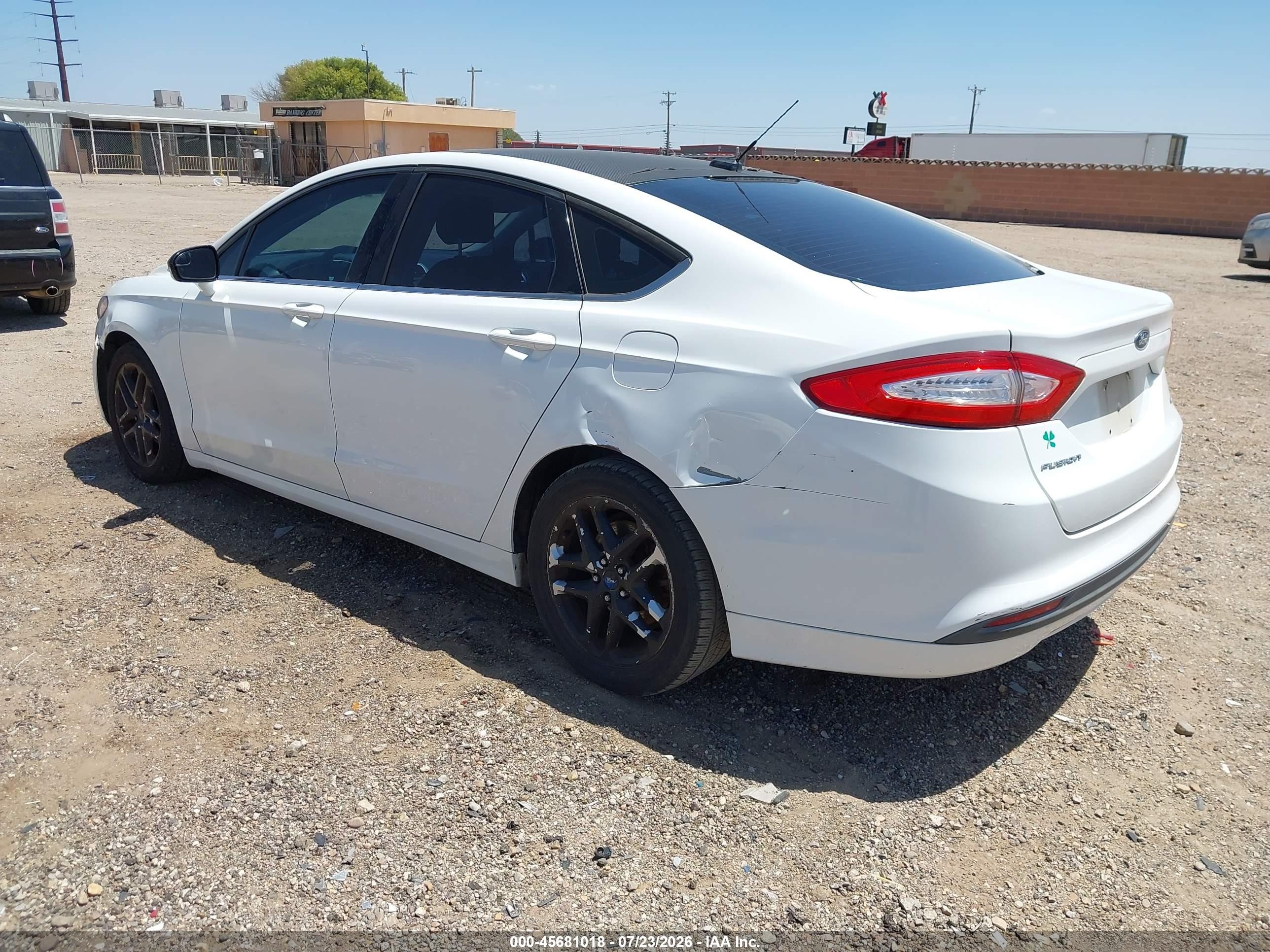 2013 Ford Fusion Se White vin: 3FA6P0H74DR170428
