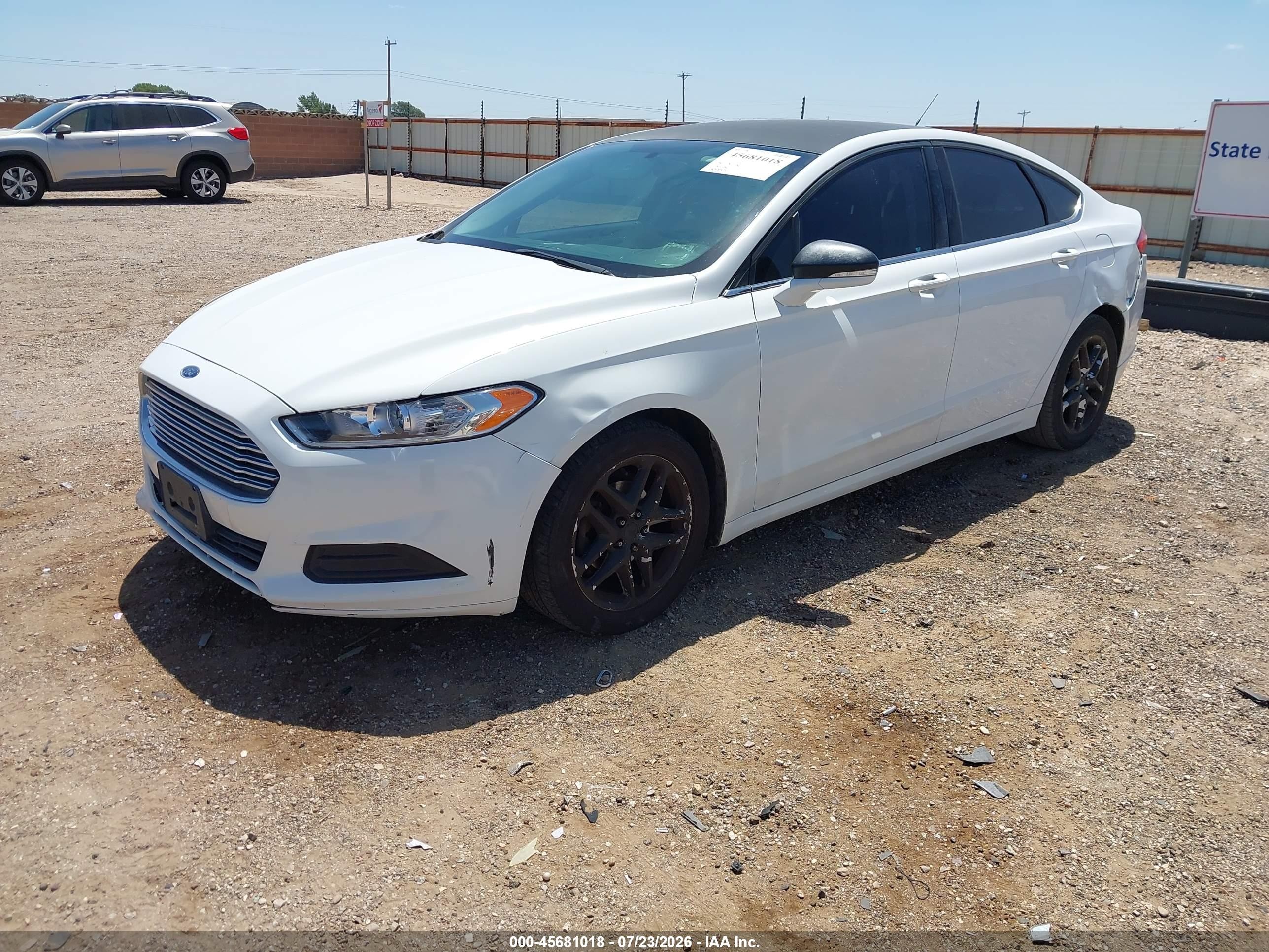 2013 Ford Fusion Se White vin: 3FA6P0H74DR170428