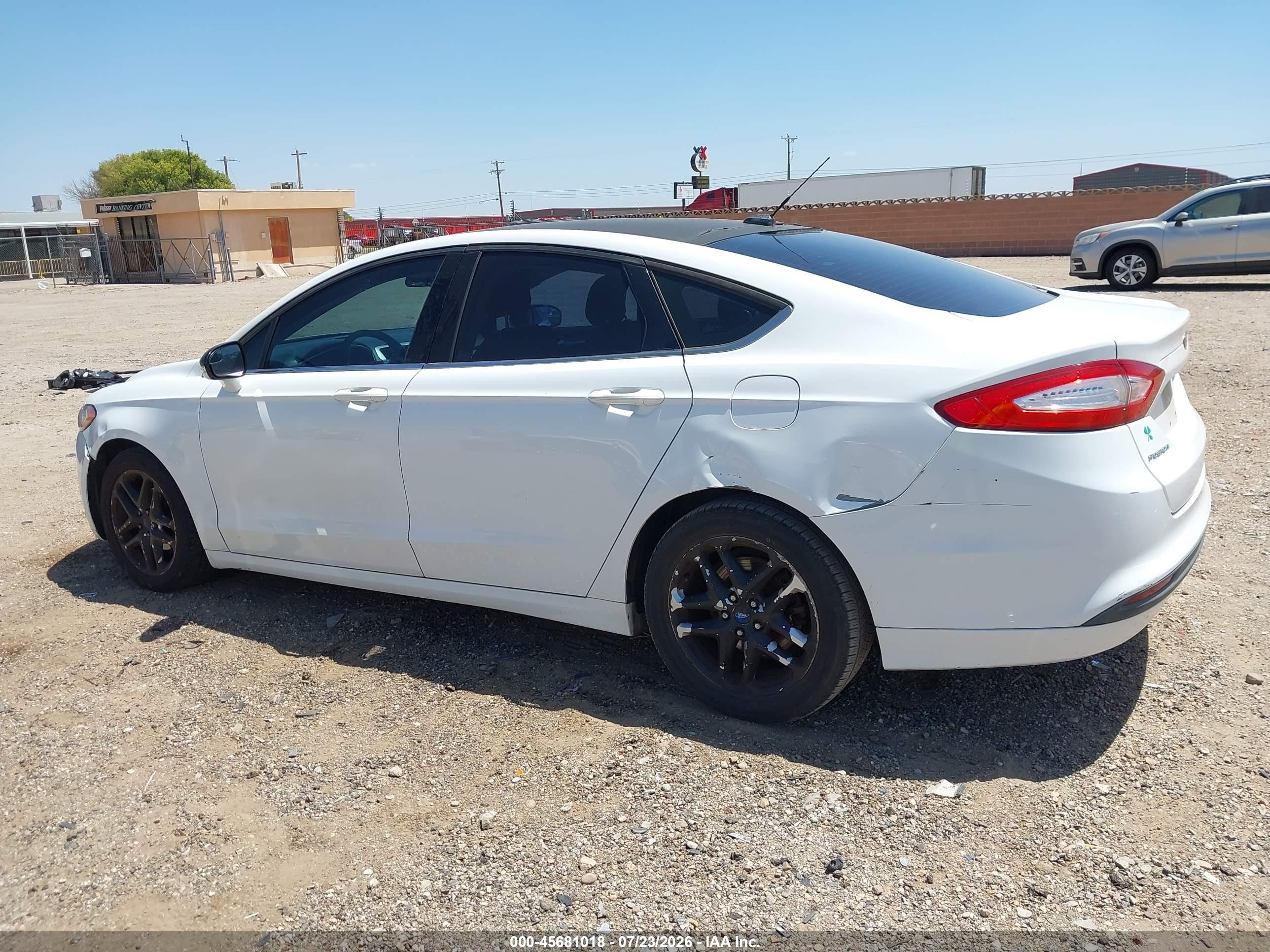 2013 Ford Fusion Se White vin: 3FA6P0H74DR170428