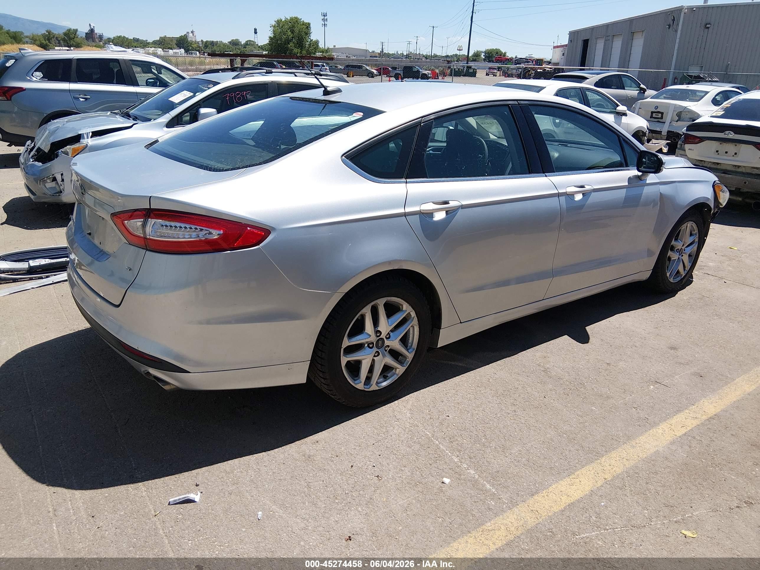 2013 Ford Fusion Se Silver vin: 3FA6P0H74DR177976