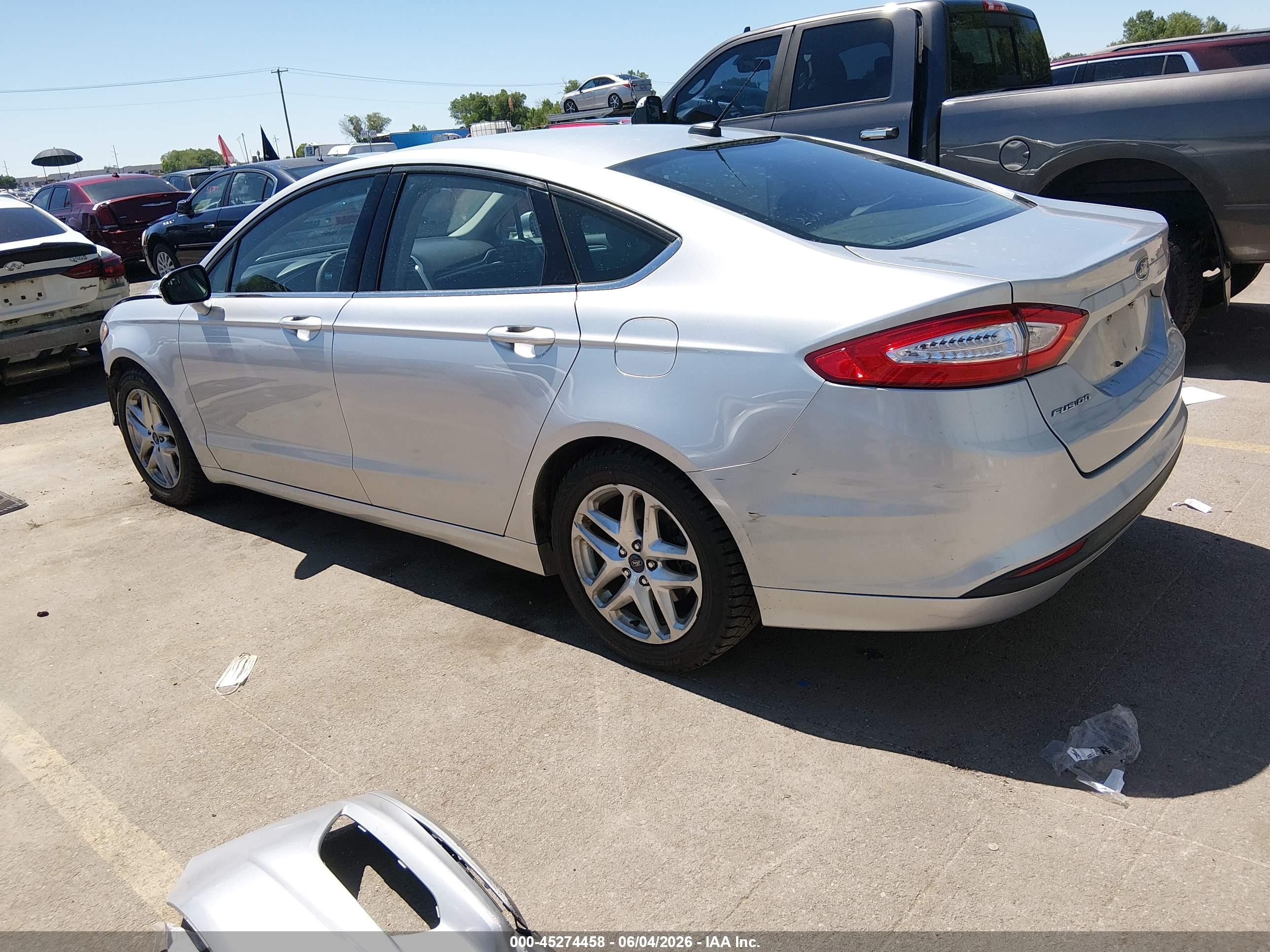 2013 Ford Fusion Se Silver vin: 3FA6P0H74DR177976