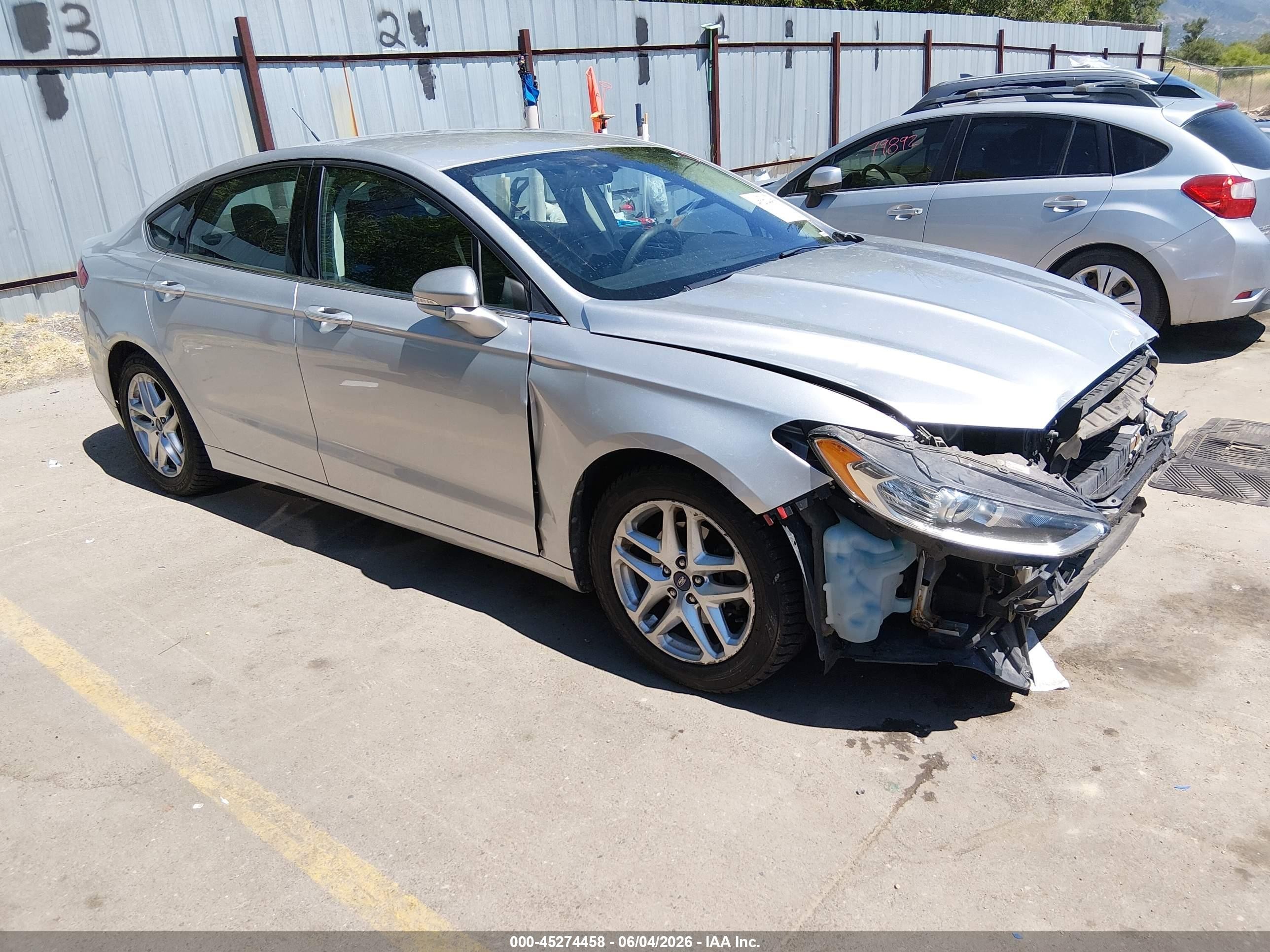 2013 Ford Fusion Se Silver vin: 3FA6P0H74DR177976