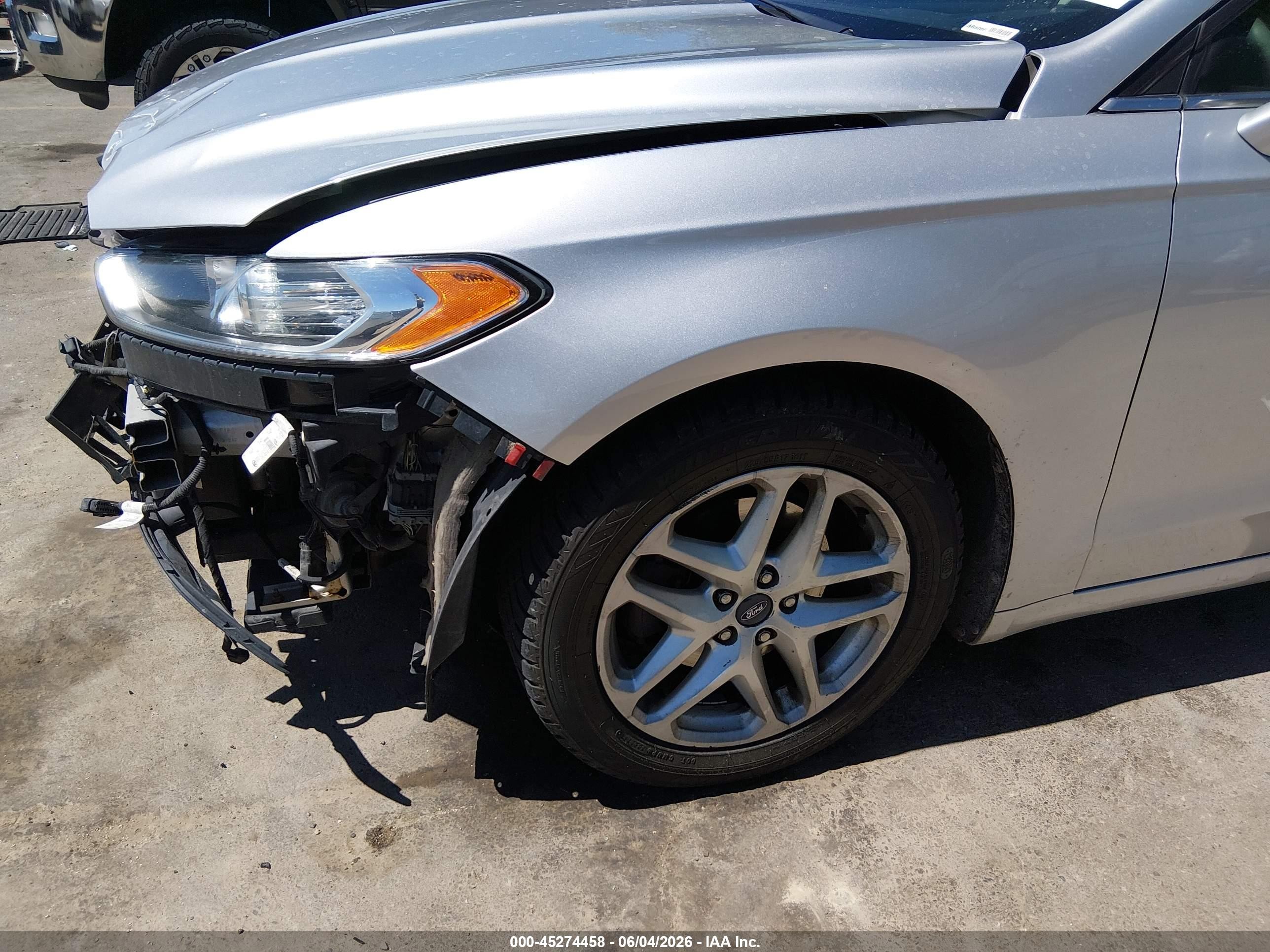 2013 Ford Fusion Se Silver vin: 3FA6P0H74DR177976